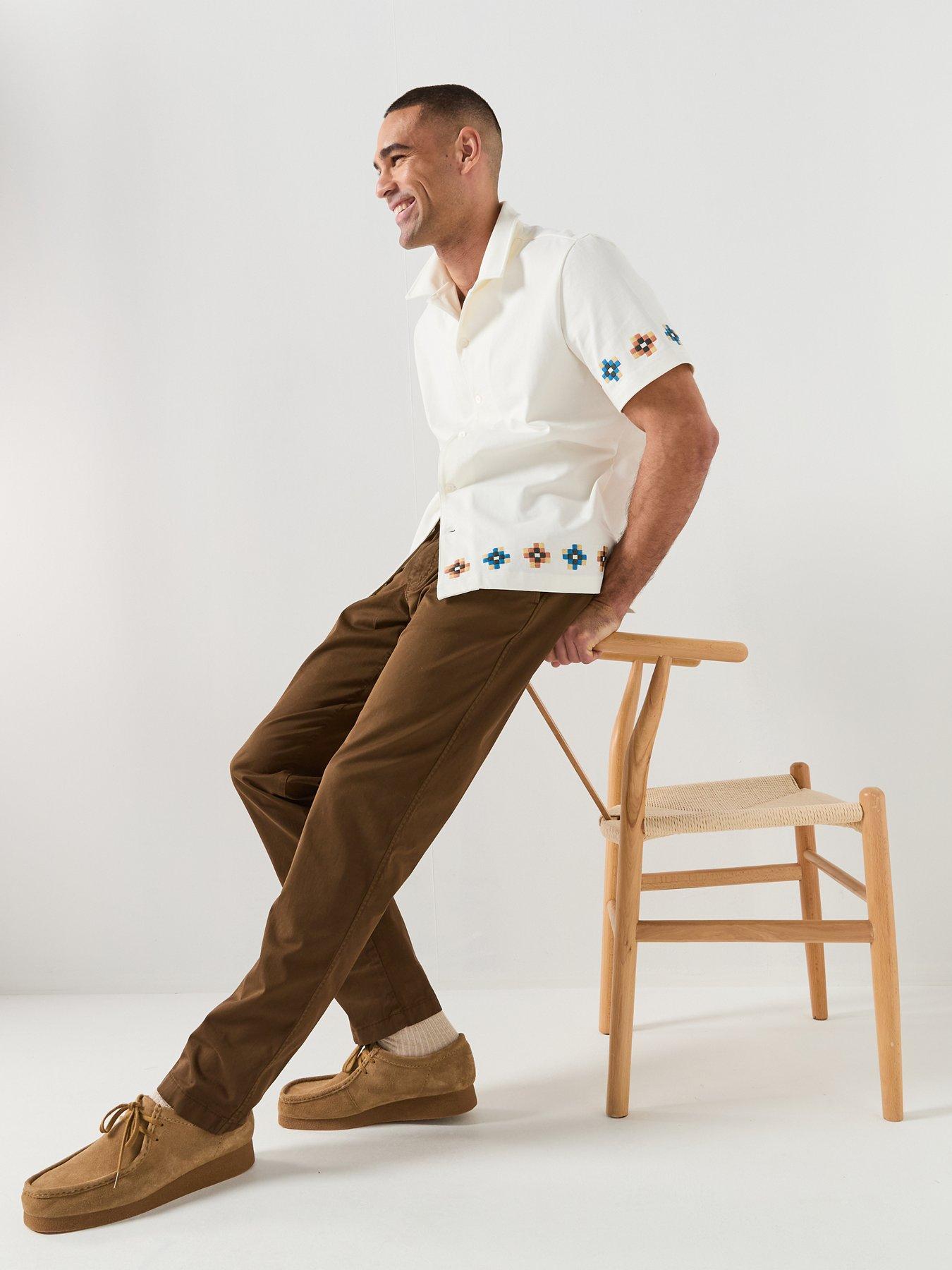 Image 3 of 6 of PS PAUL SMITH Tapered Fit Chinos - Khaki