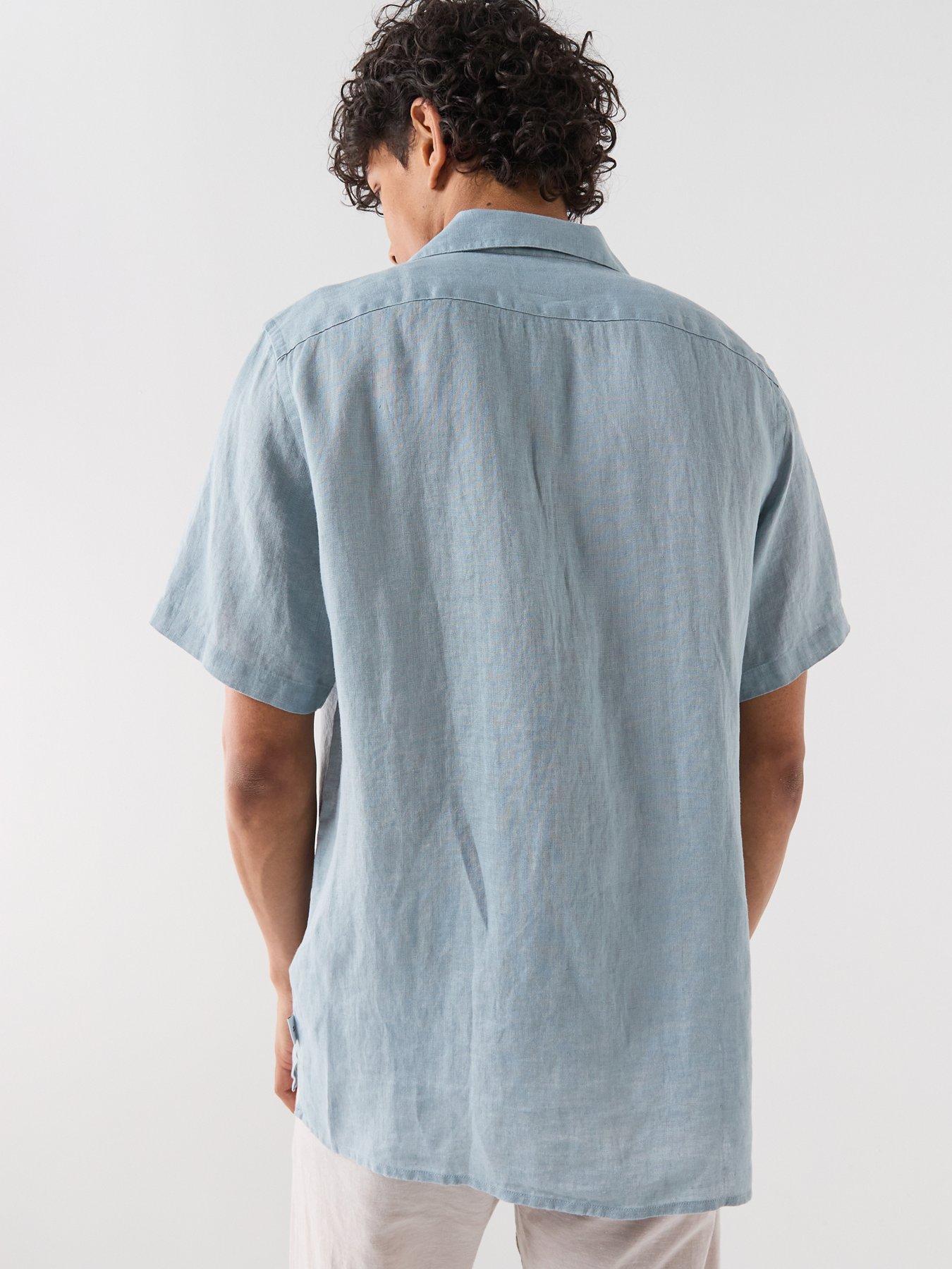 Image 2 of 6 of PS PAUL SMITH Casual Fit Short Sleeve Shirt - Light Blue