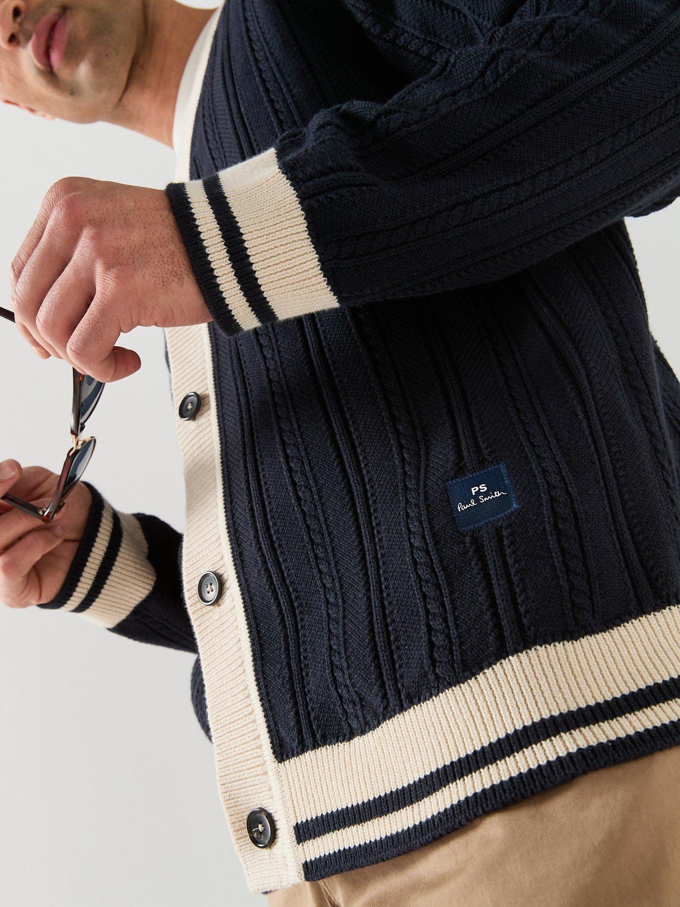 Image 5 of 6 of PS PAUL SMITH Button Through Knitted Cardigan - Navy