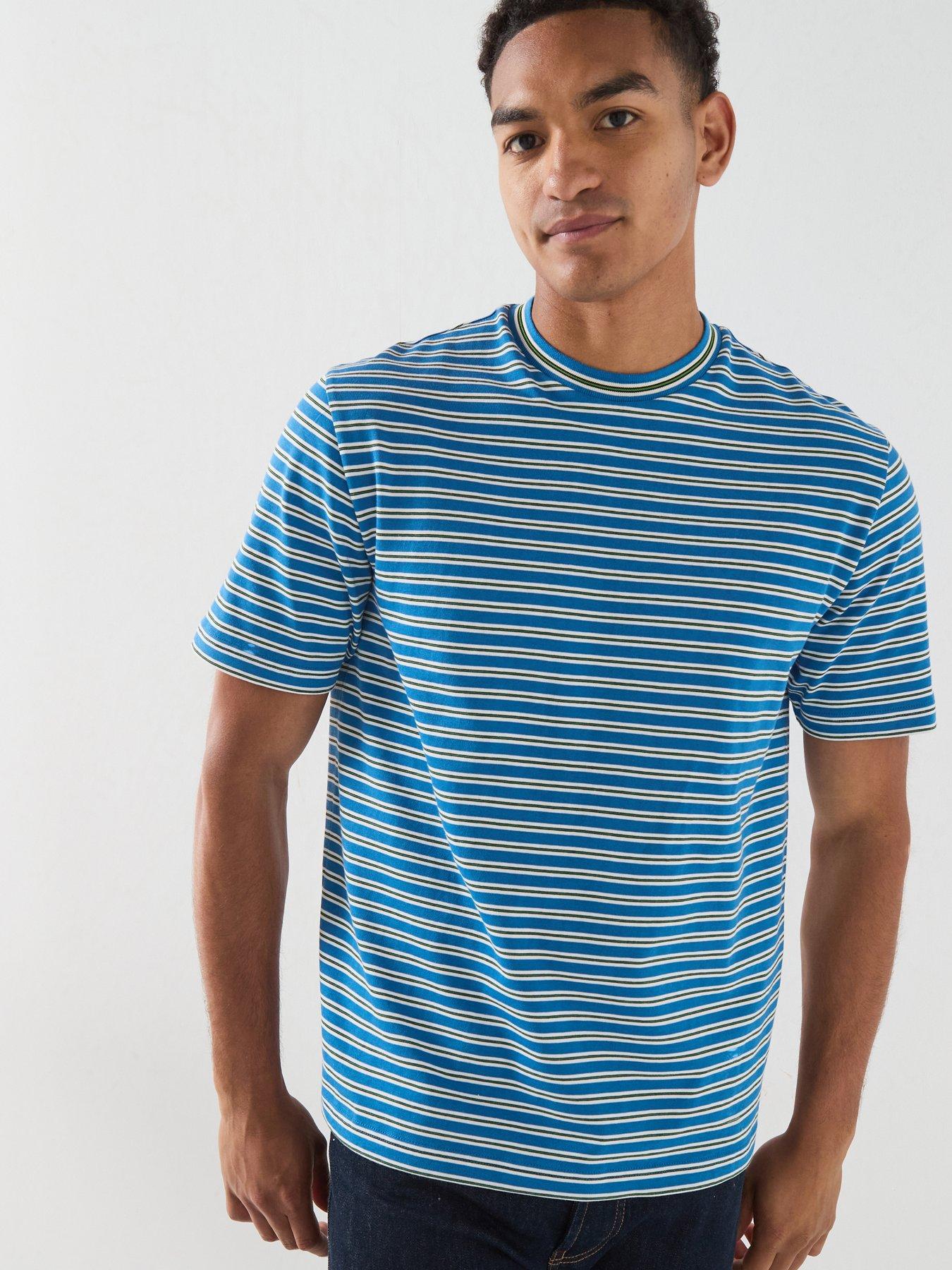 PS PAUL SMITH Regular Fit Stripe T-Shirt - Blue