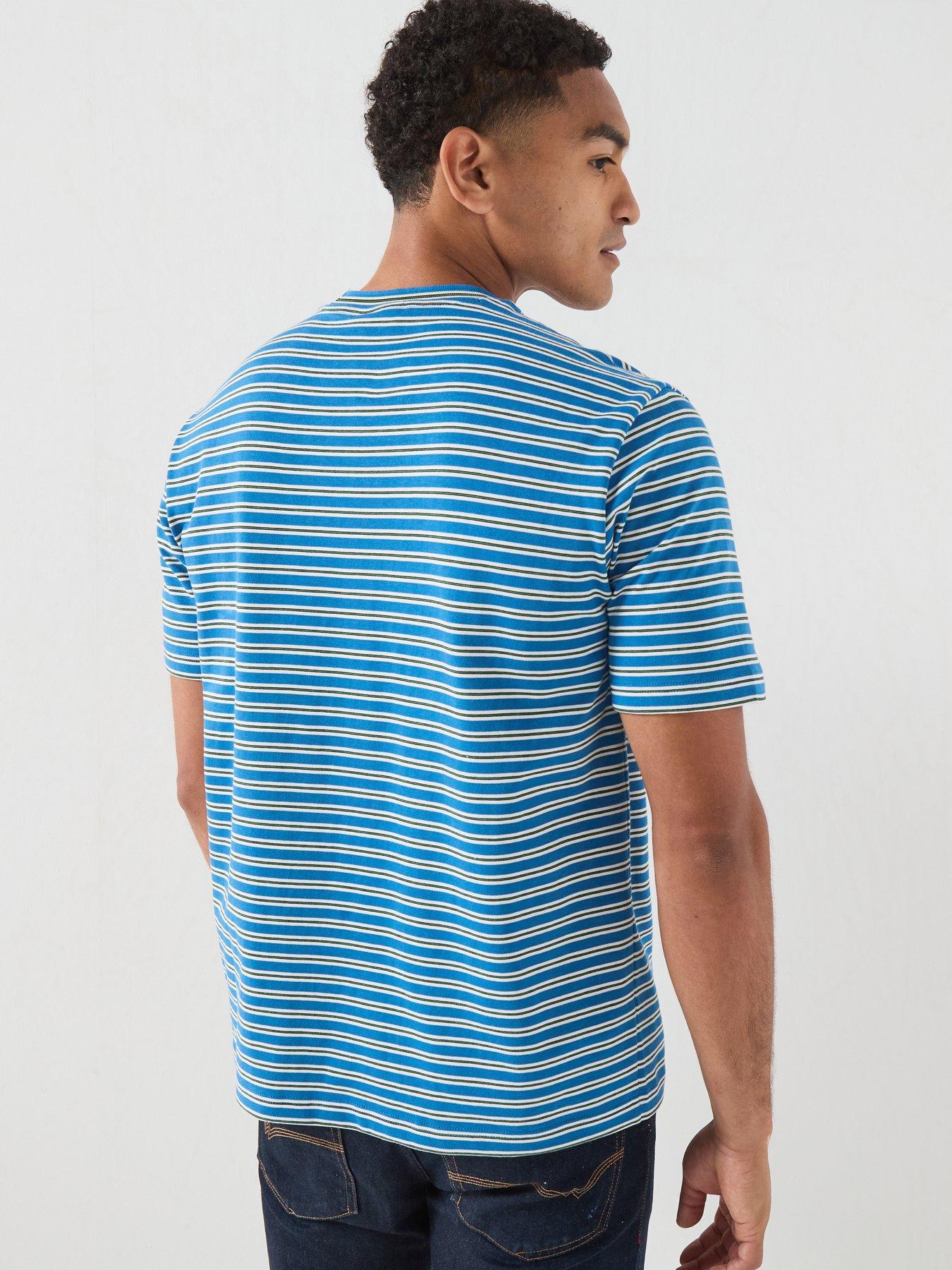 Image 2 of 4 of PS PAUL SMITH Ps Paul Smith Regular Fit Stripe T-shirt - Blue