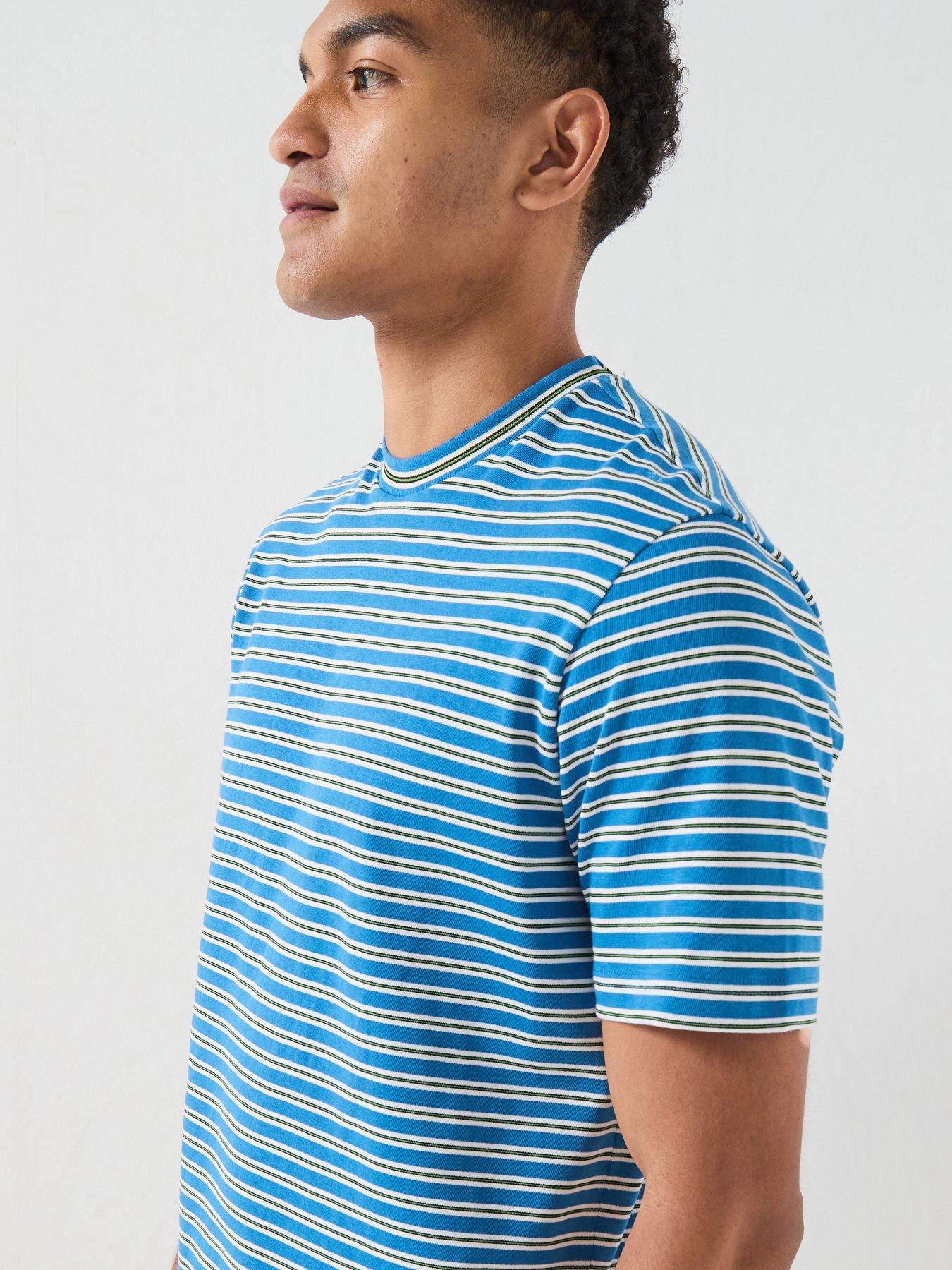 Image 4 of 4 of PS PAUL SMITH Ps Paul Smith Regular Fit Stripe T-shirt - Blue