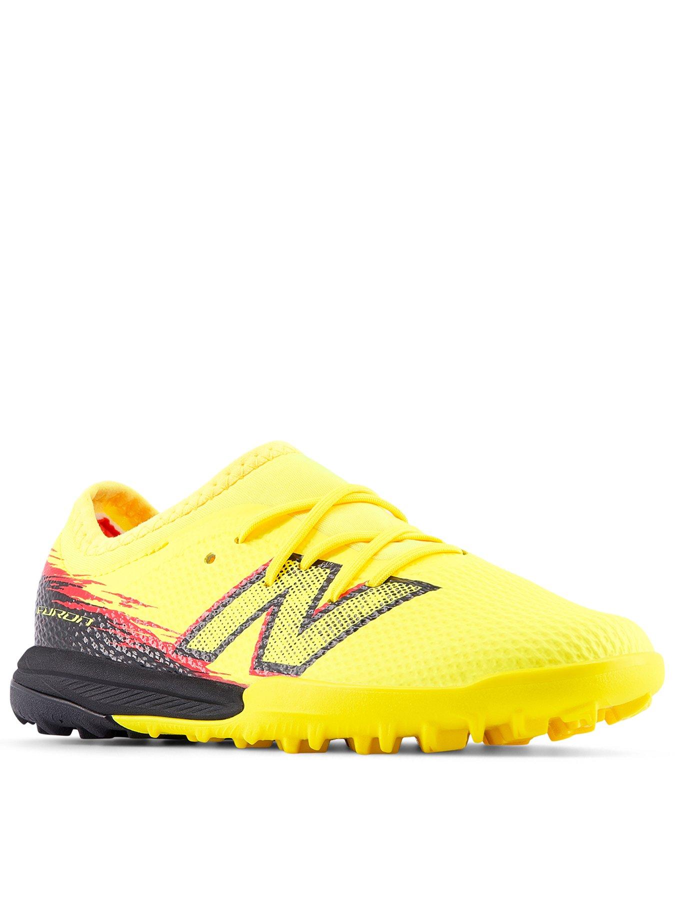 New Balance Junior Furon Academy Astro Turf Football Boots - Yellow/black
