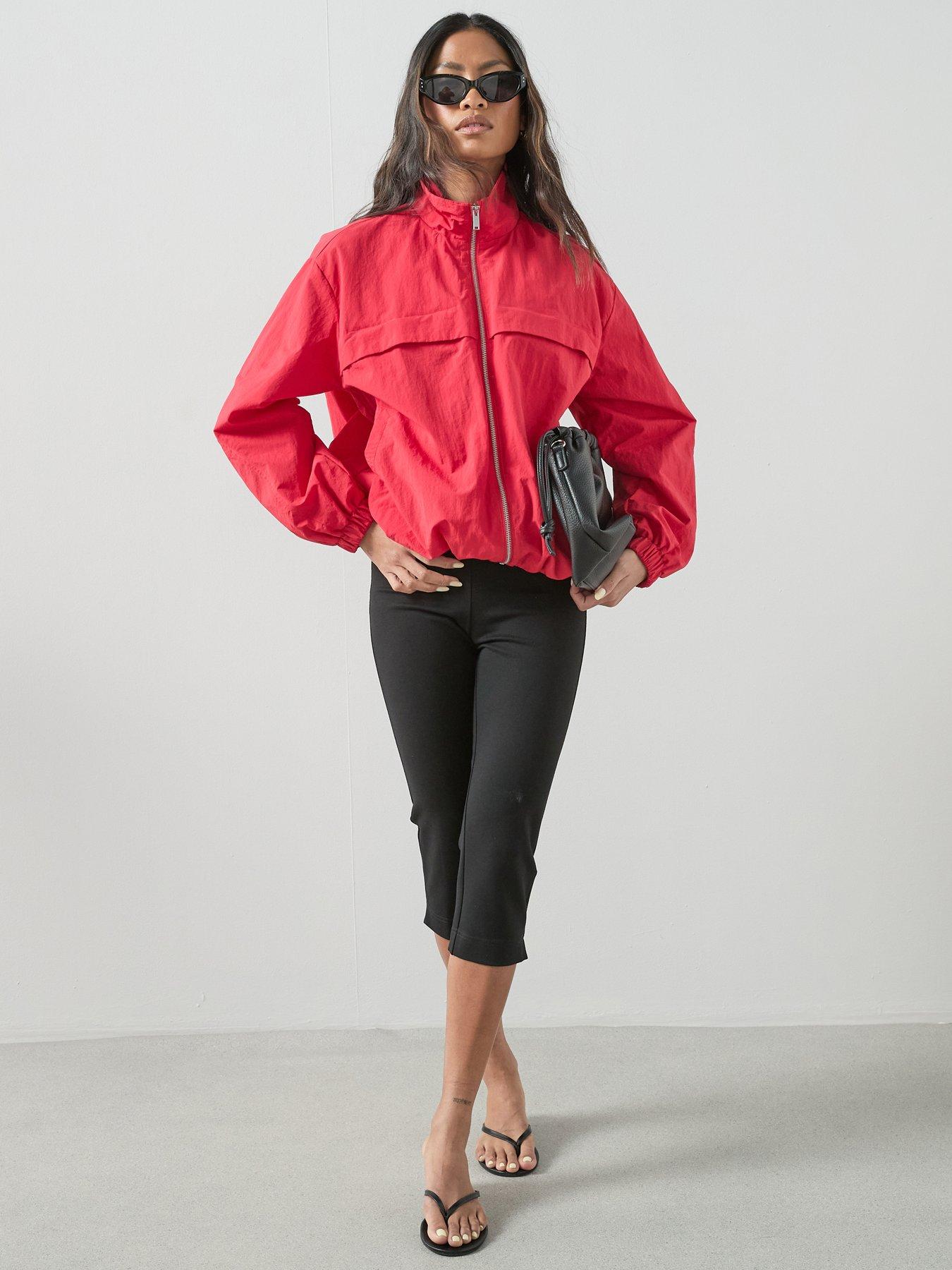 The Very Collection Technical Bubble Hem Jacket - Red