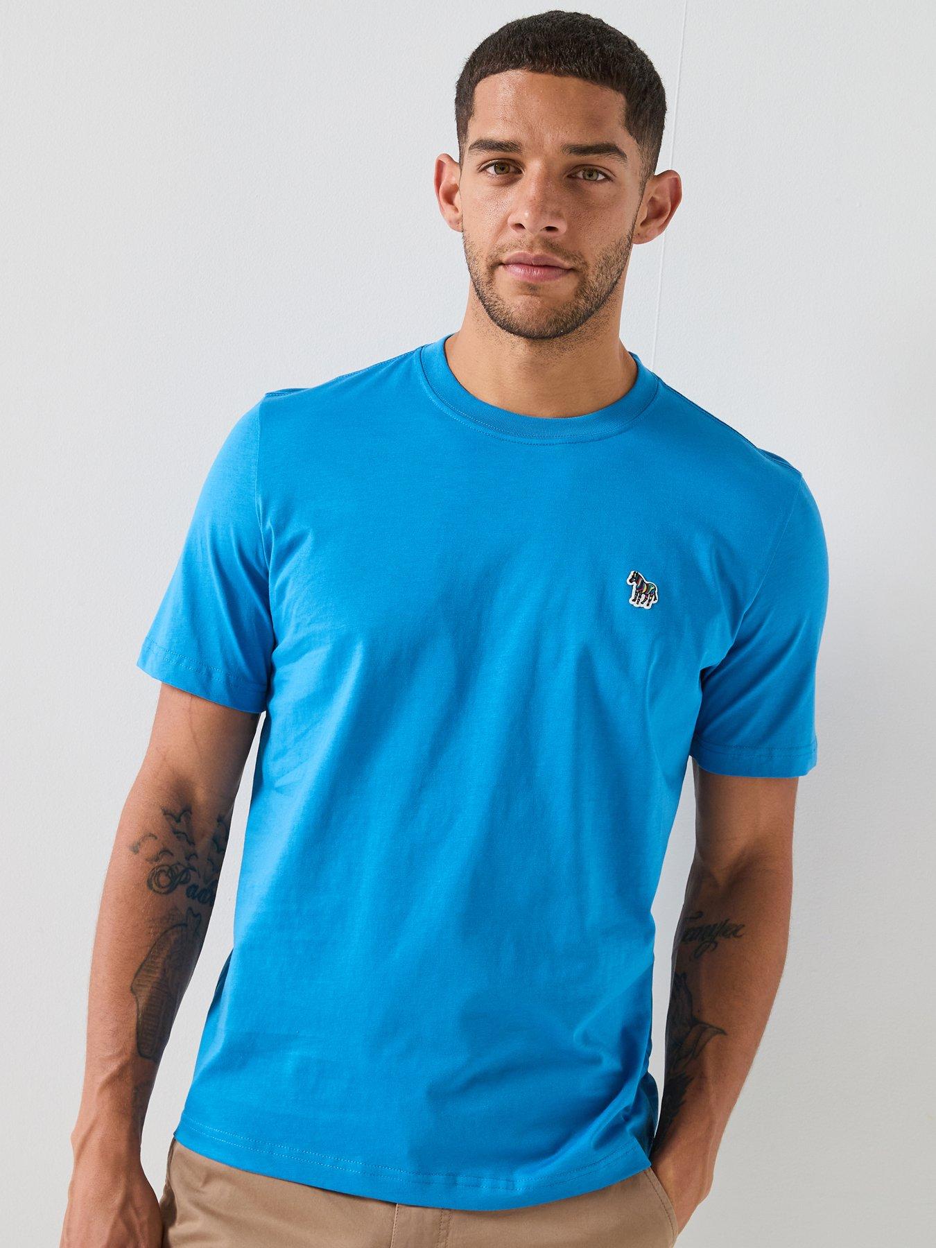 PS PAUL SMITH Regular Fit Zebra T-Shirt - Blue