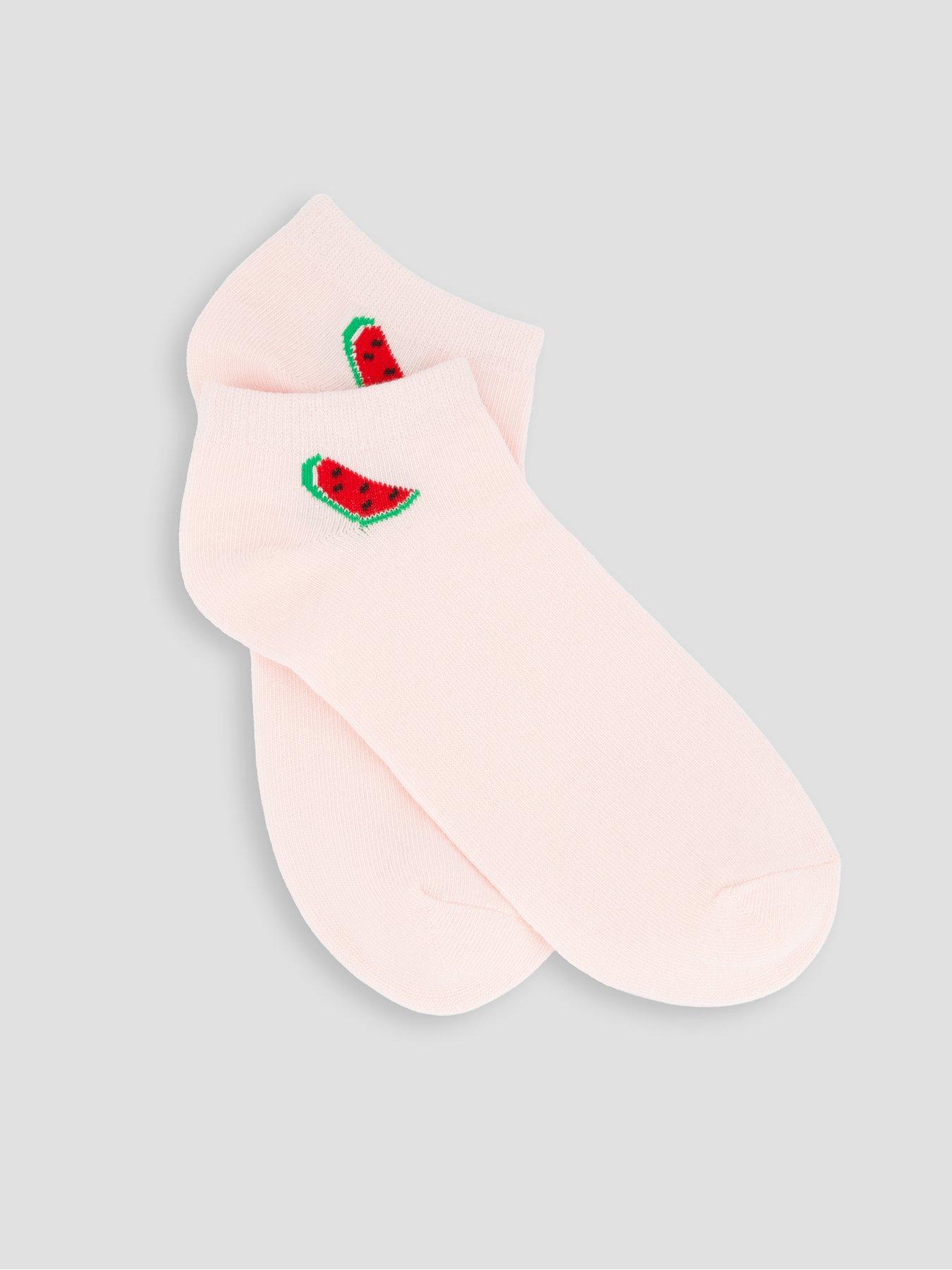 Image 2 of 3 of The Very Collection 5 Pack Fruit Trainer Liner Socks - Multi