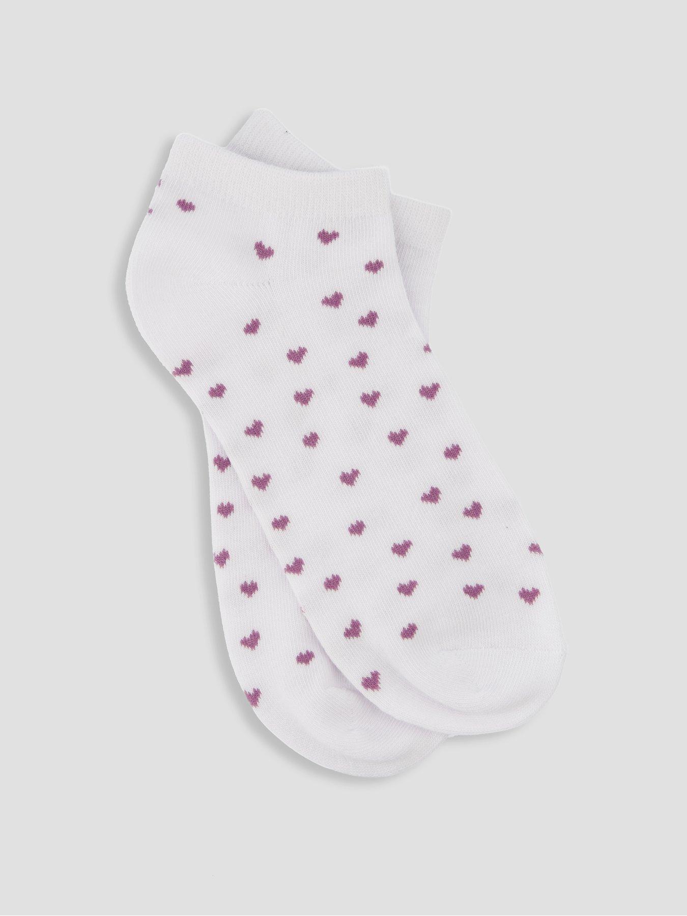 Image 2 of 3 of The Very Collection 5 Pack Polka Dot And Stripe Trainer Liner Socks - Multi
