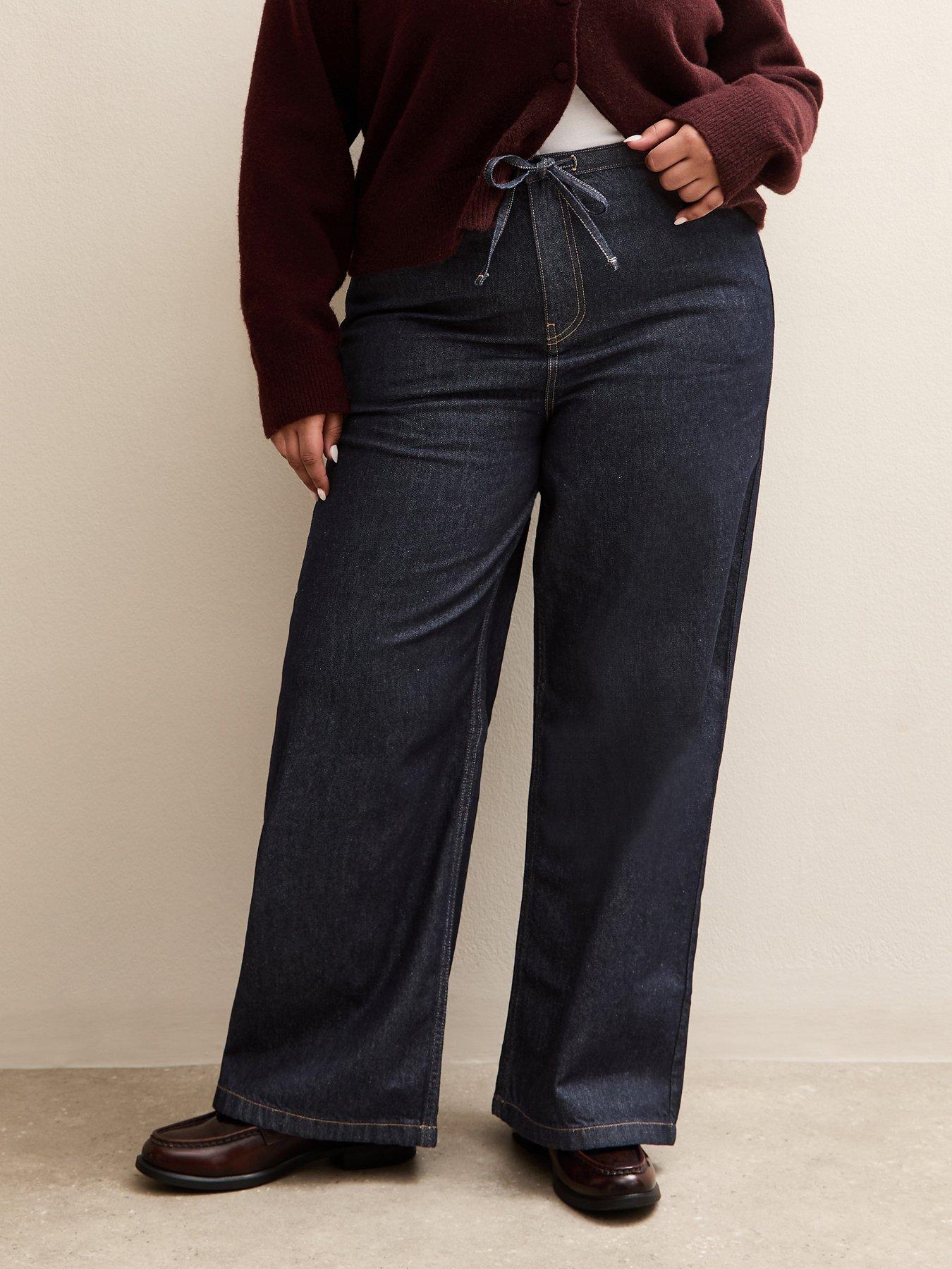 new-look-curves-drawstring-waist-denim-jeans-dark-bluefront