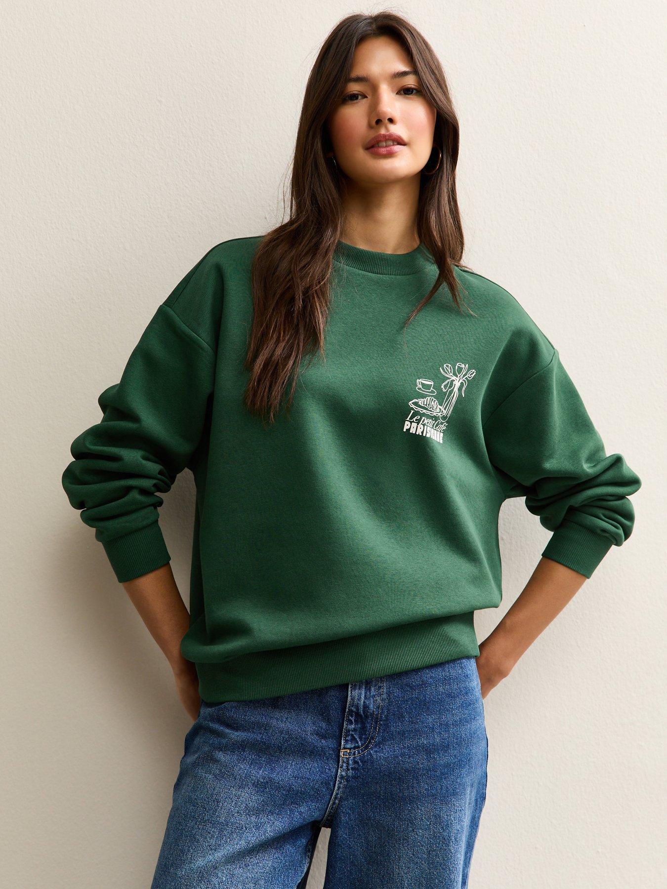 new-look-green-le-petit-cafe-logo-print-sweatshirtstillFront