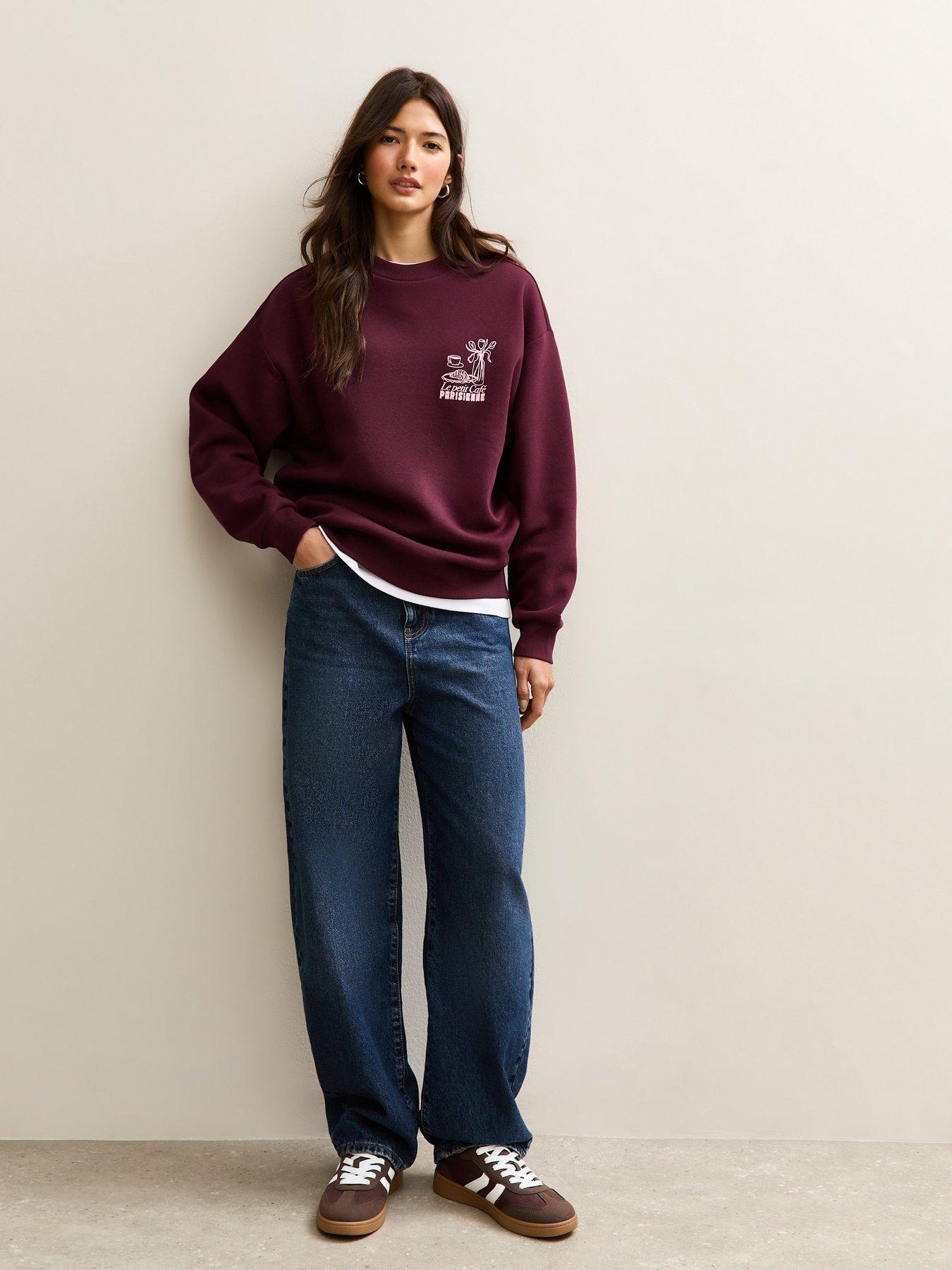 new-look-dark-burgundy-le-petit-cafe-logo-print-sweatshirtback