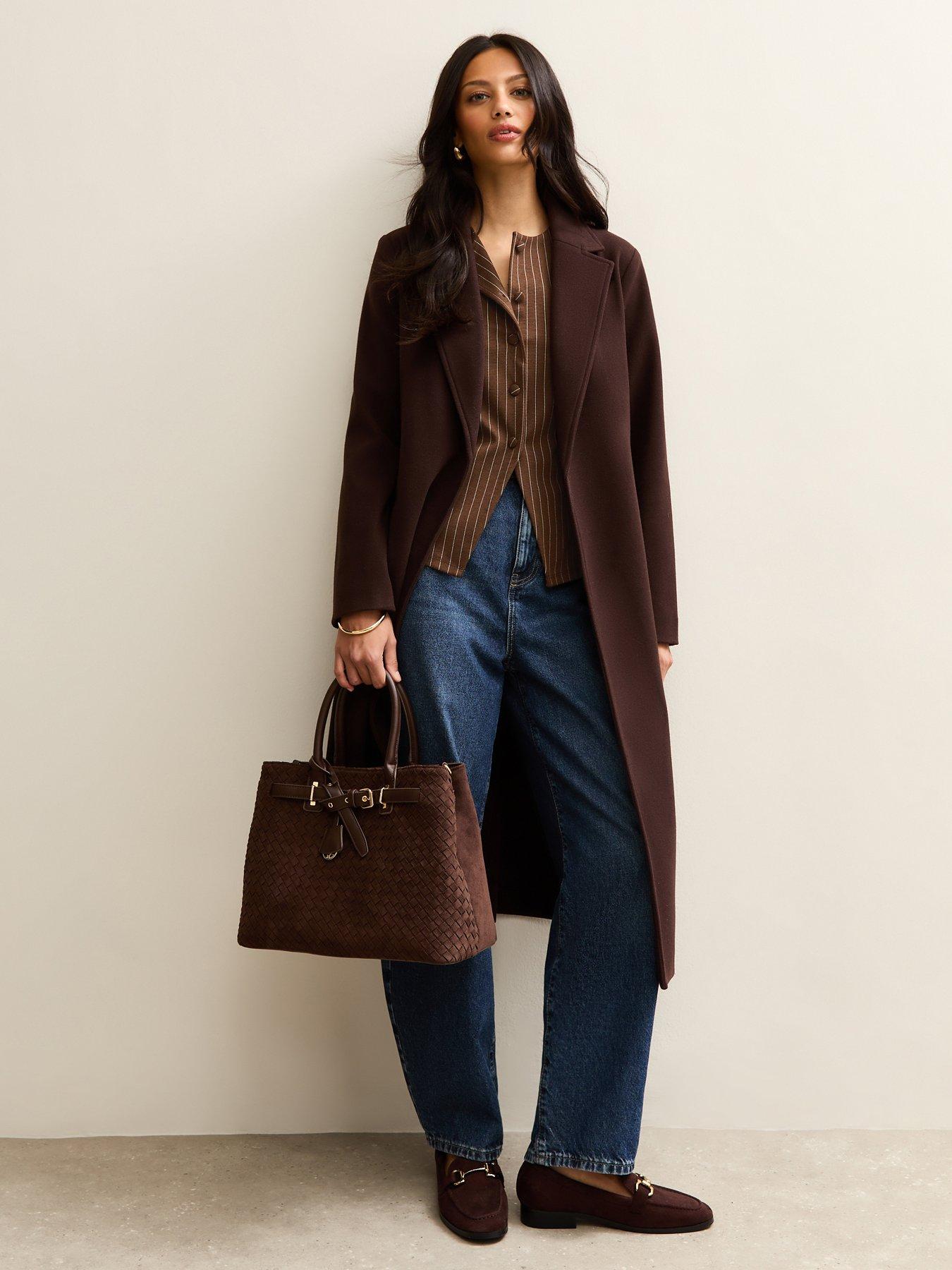 new-look-brown-soft-touch-pinstriped-waistcoatback