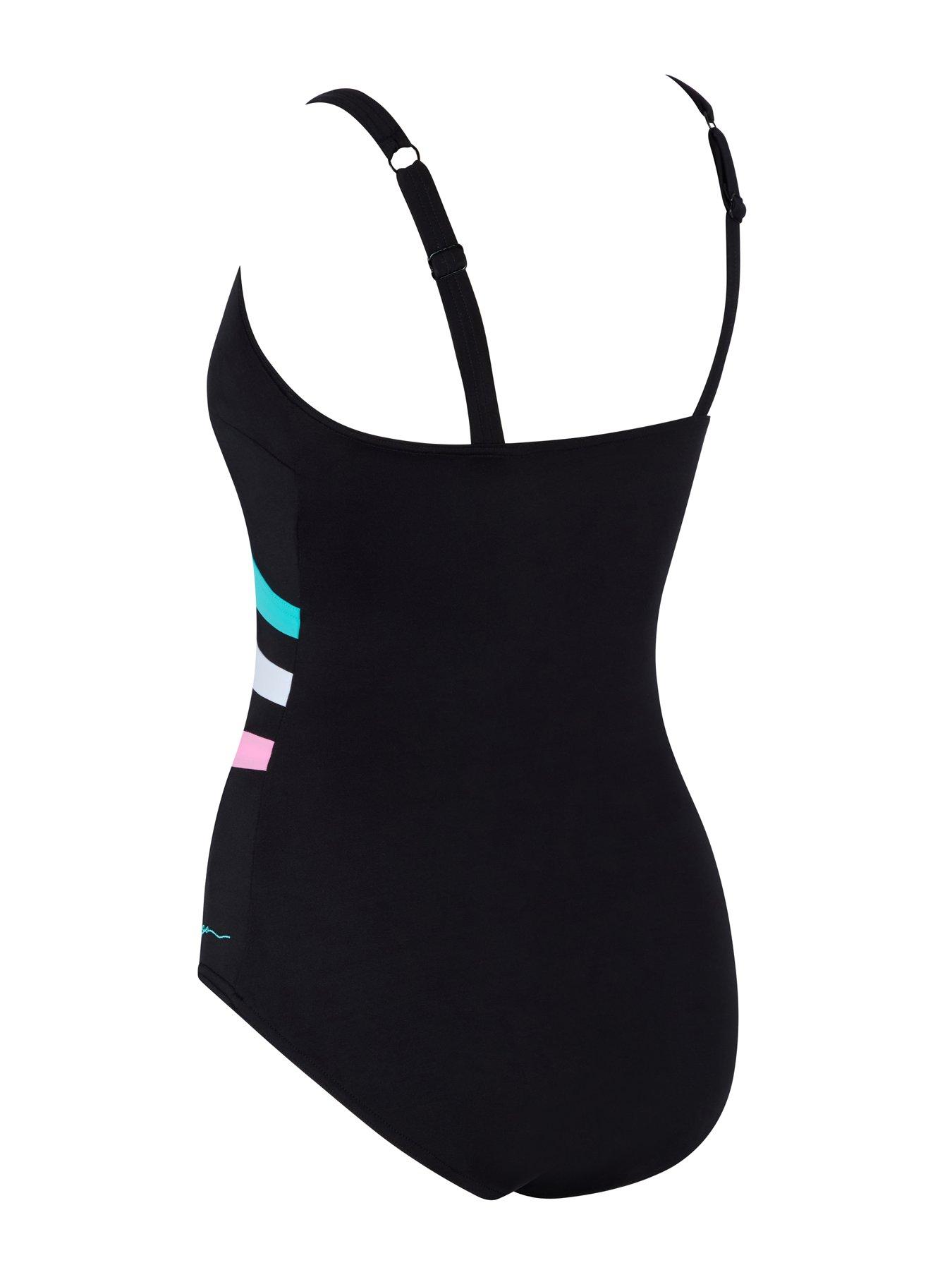 Image 6 of 6 of Zoggs Womens Swim Wrap Panel Classicback Swimsuit - Multi