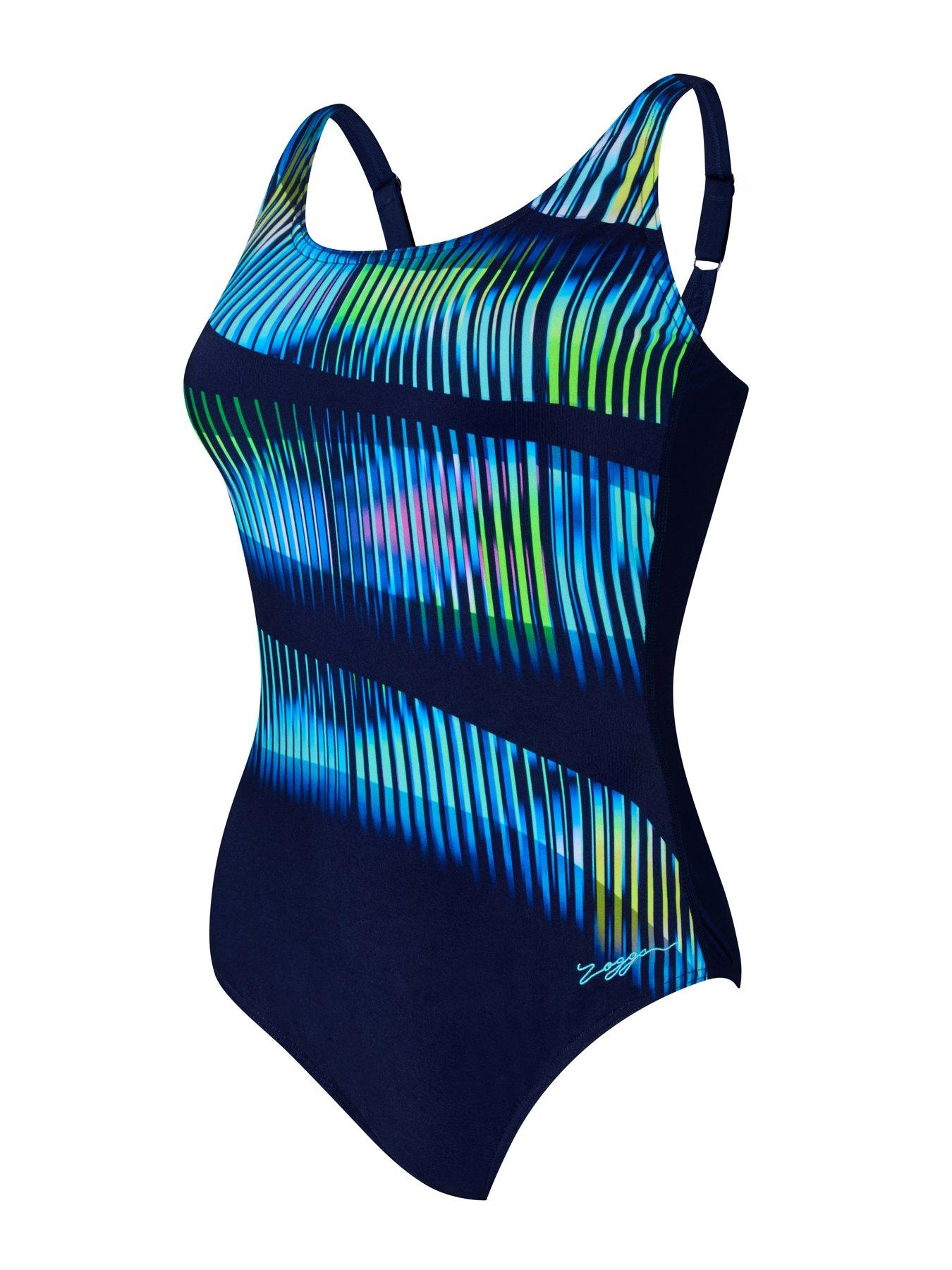 Image 4 of 5 of Zoggs Womens Swim Adjustable Scoopback Swimsuit - Multi