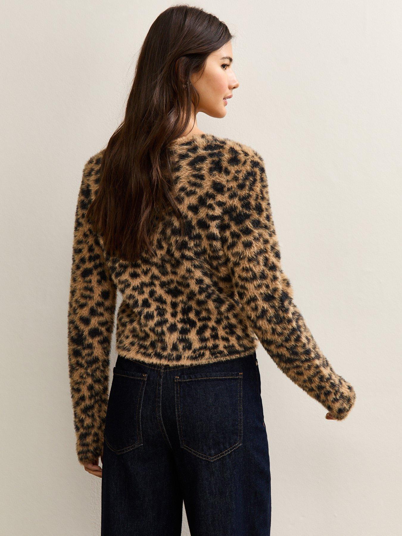 new-look-fluffy-knit-leopard-pattern-cardigan-brownstillFront