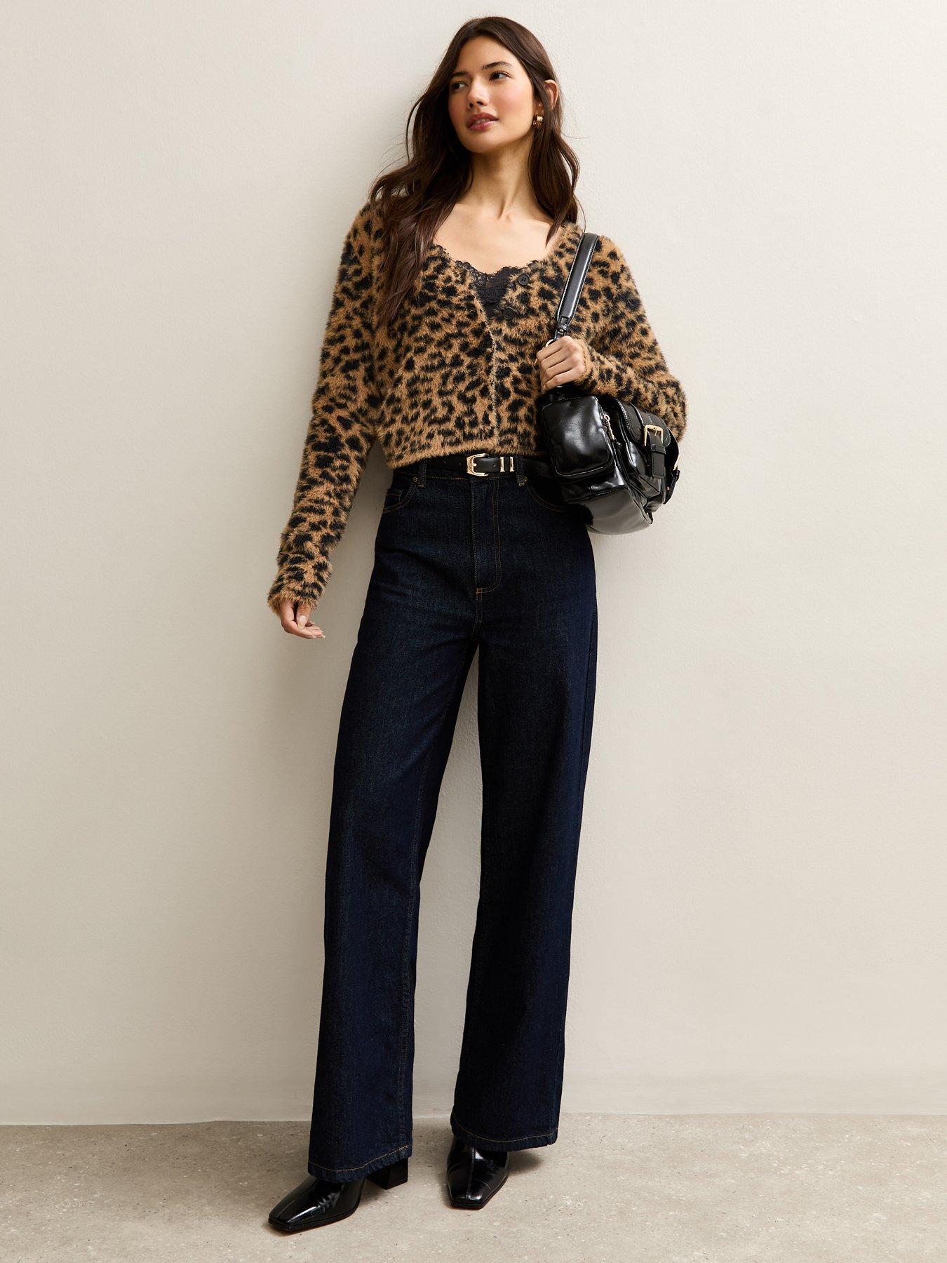 new-look-fluffy-knit-leopard-pattern-cardigan-brownback