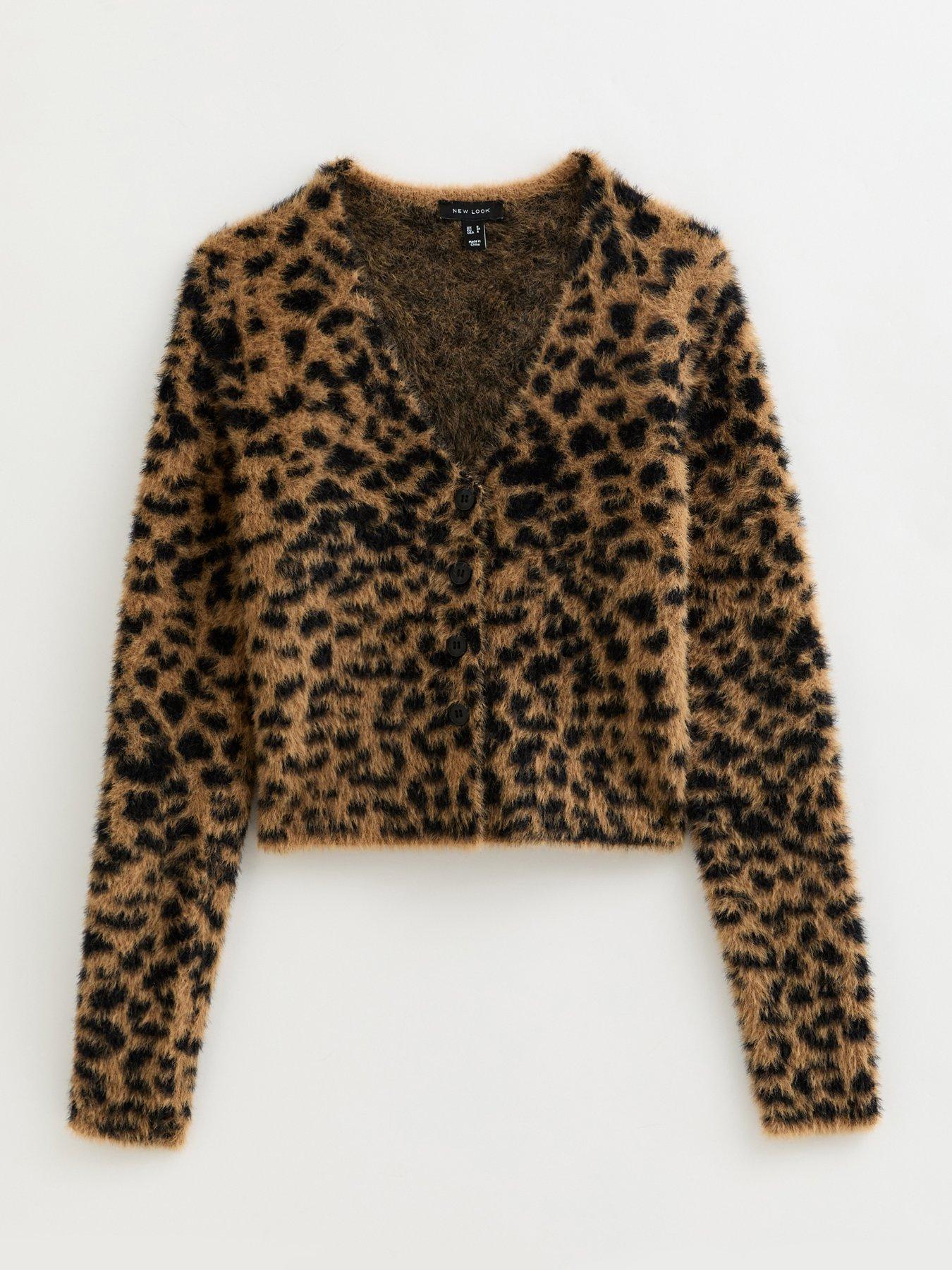 new-look-fluffy-knit-leopard-pattern-cardigan-browndetail