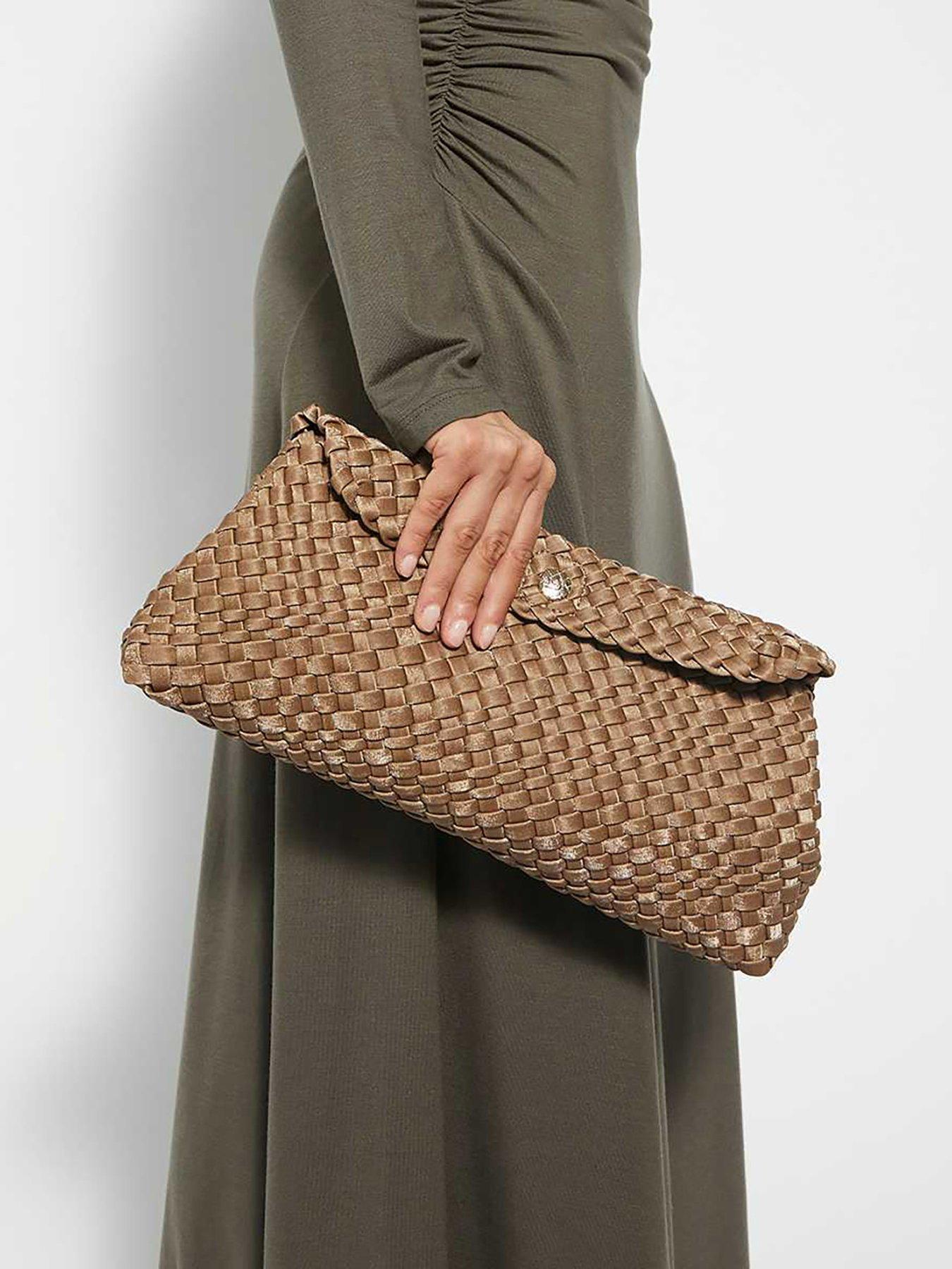 dune-london-encourage-woven-clutch-bag-dark-goldfront