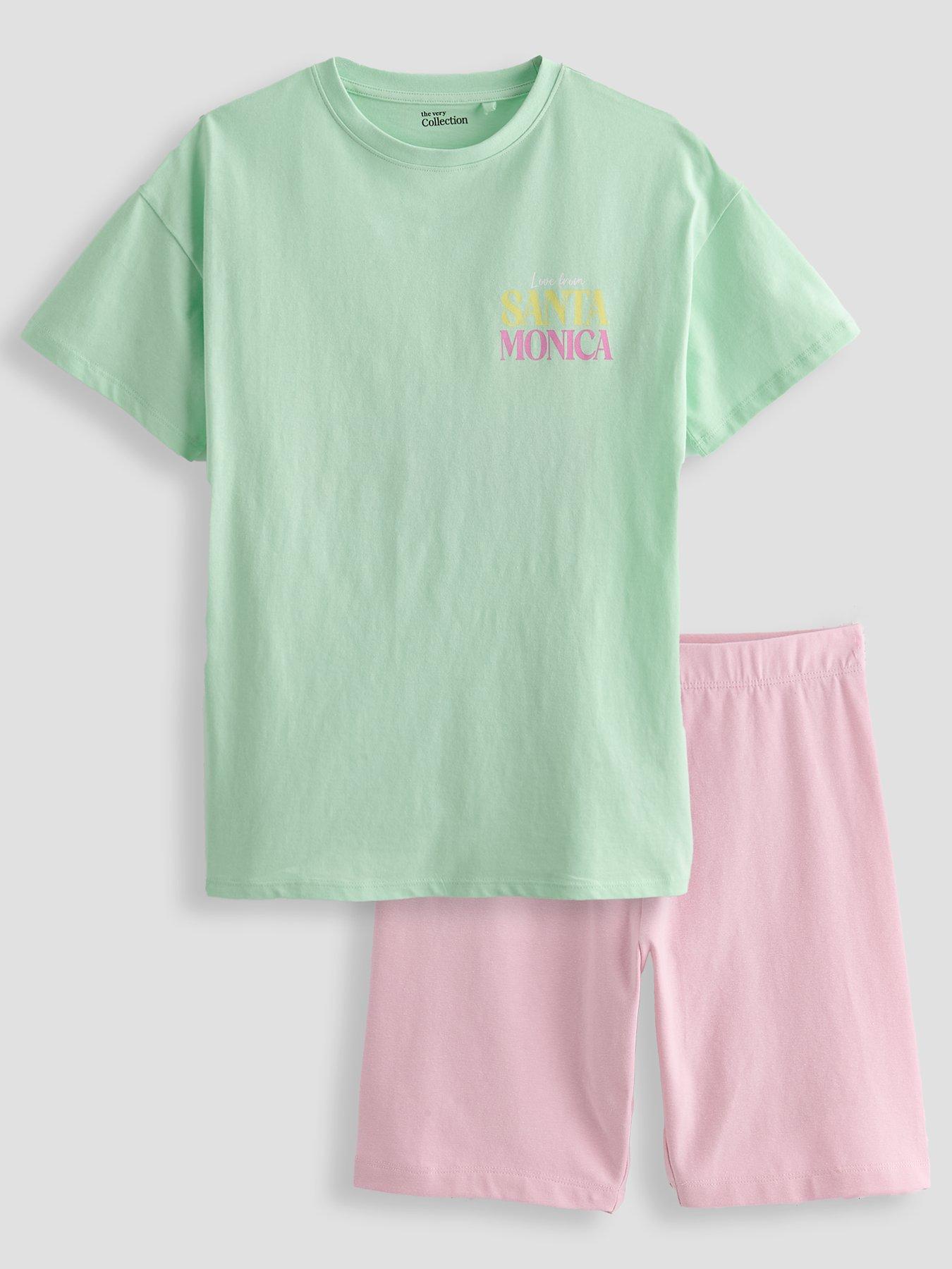 Image 1 of 4 of The Very Collection Girls Cycling Short Outfit - Multi