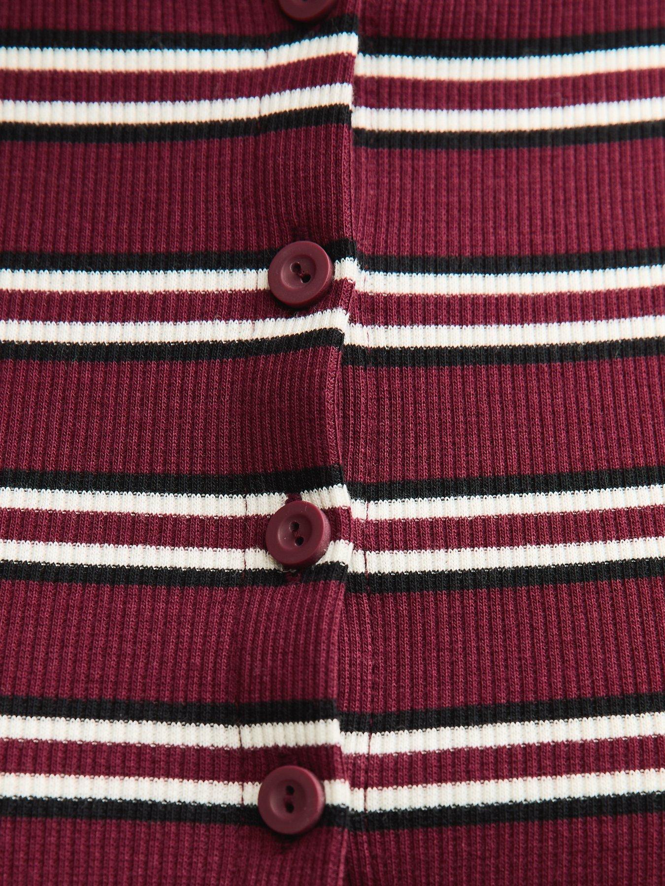 new-look-red-striped-crew-neck-cardigandetail