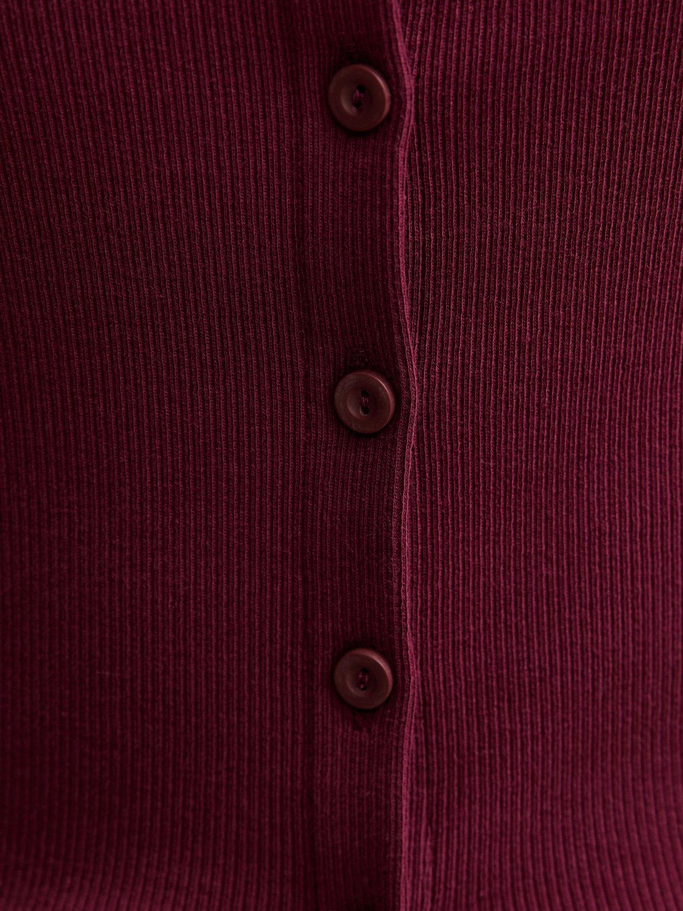 new-look-dark-burgundy-rib-button-up-long-sleeve-topdetail