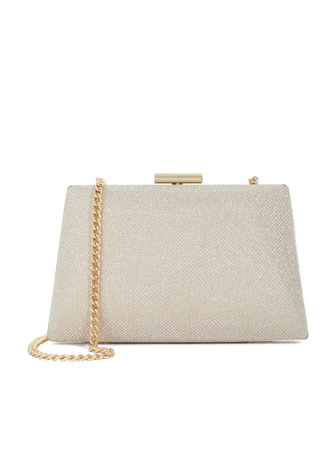 dune-london-bellaria-angled-frame-clutch-goldstillFront