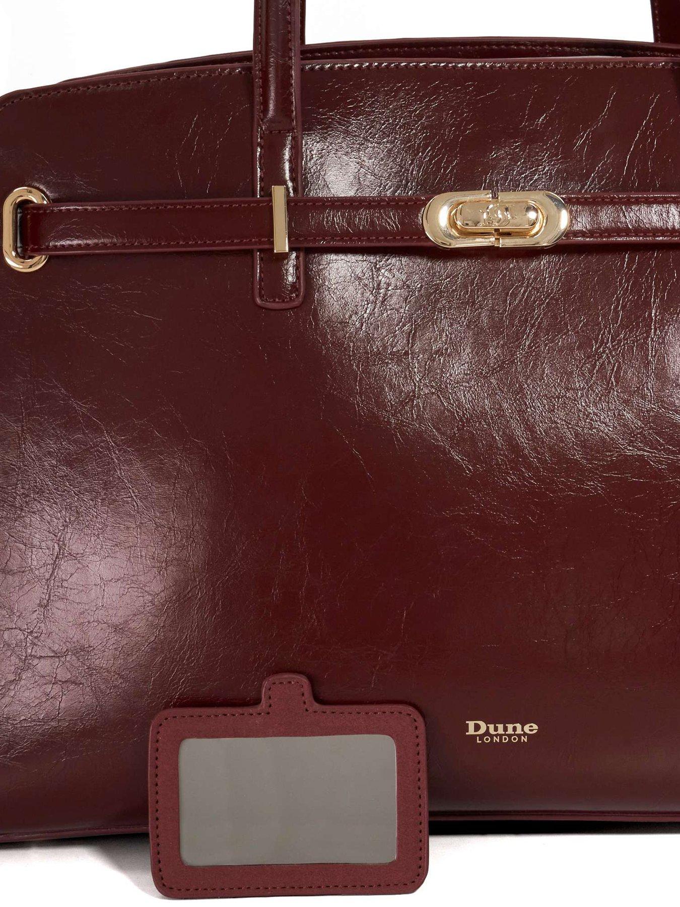 dune-london-define-large-belted-tote-dark-reddetail