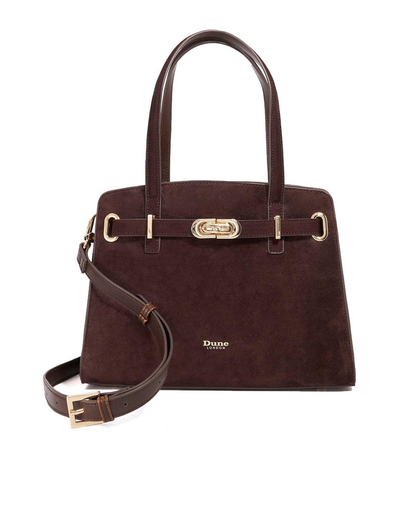 dune-london-dinidefine-medium-belted-tote-brownstillFront