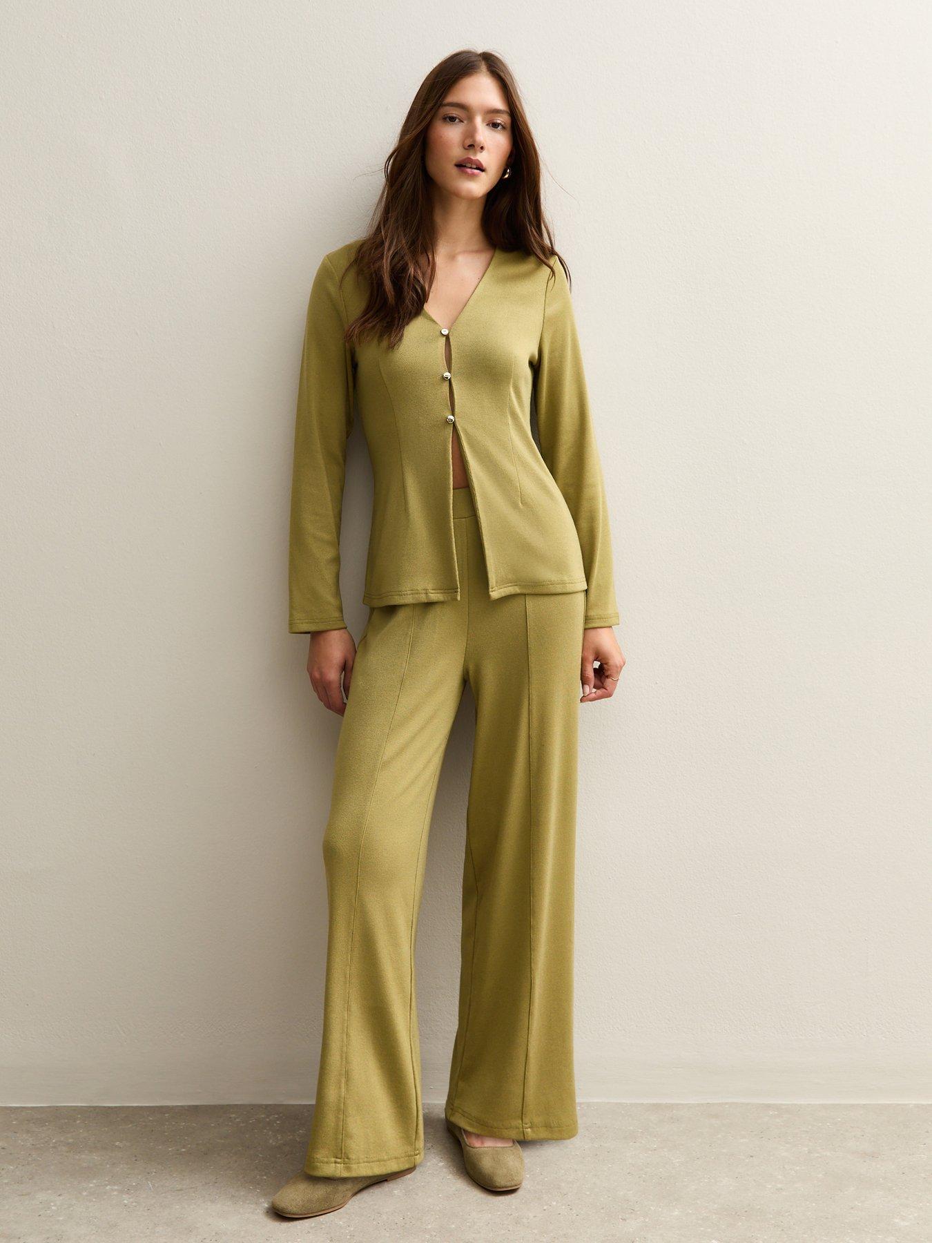 new-look-soft-touch-longline-cardigan-khakifront
