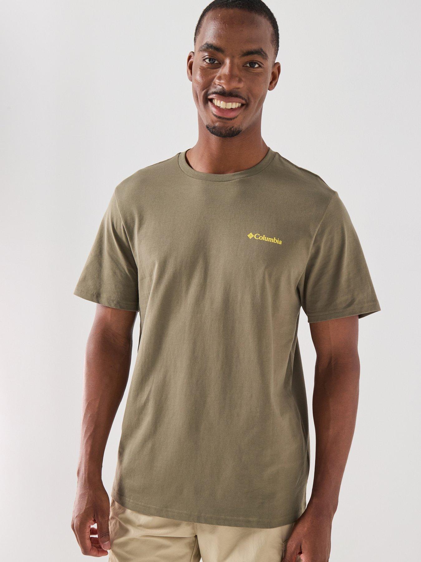 Columbia Mens Csc Outdoor Back Graphic T-Shirt  - Green