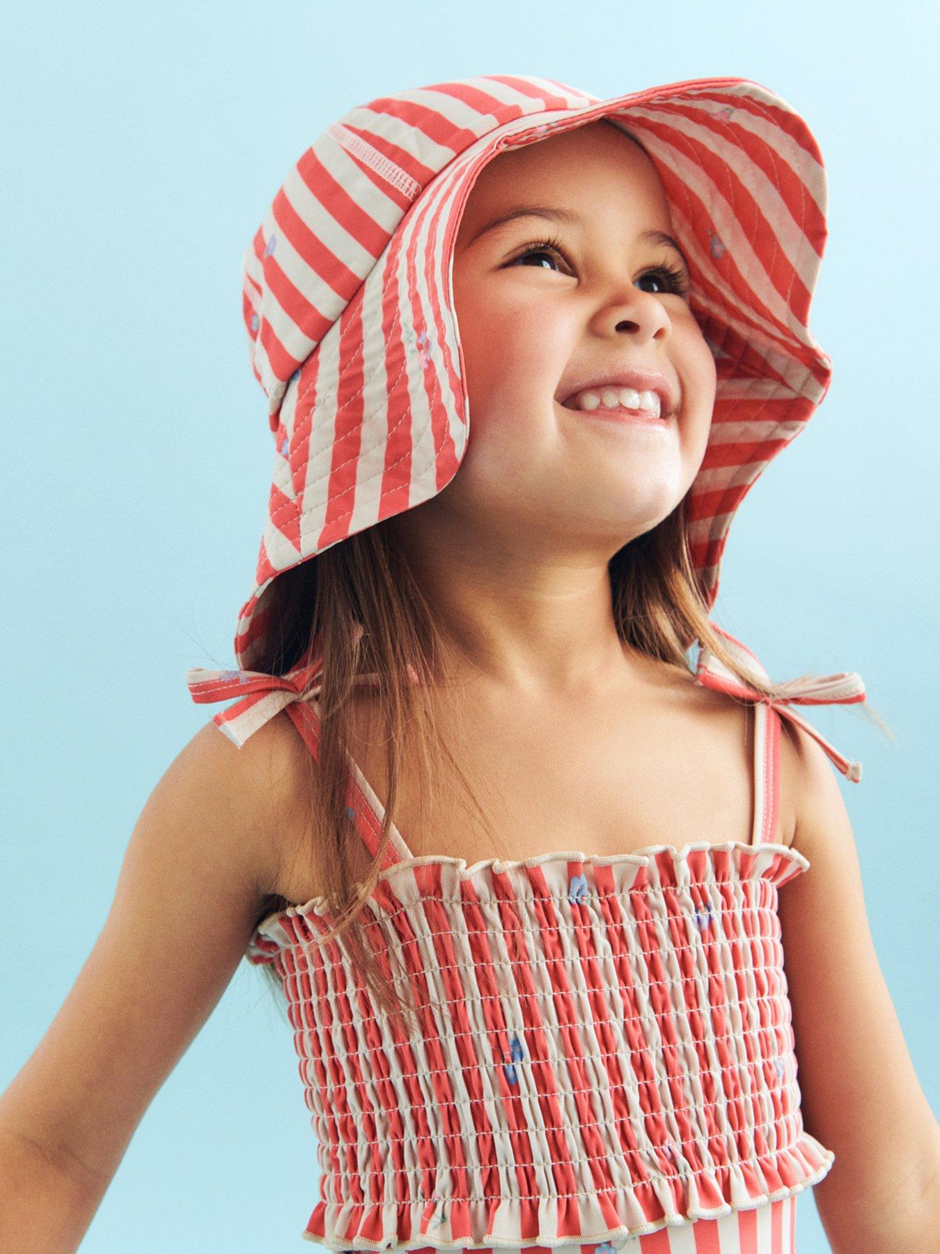 wheat-girls-uv-stripe-sunhat-redstillFront