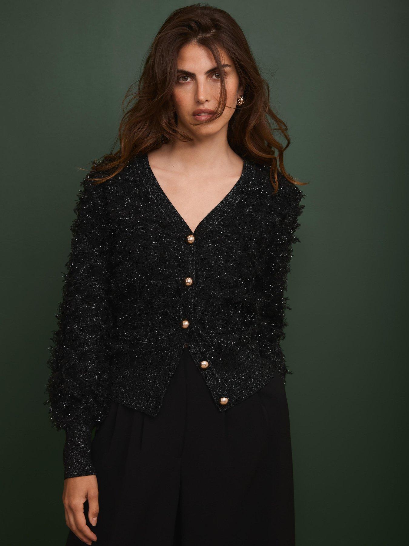 mint-velvet-textured-v-neck-cardigan-black