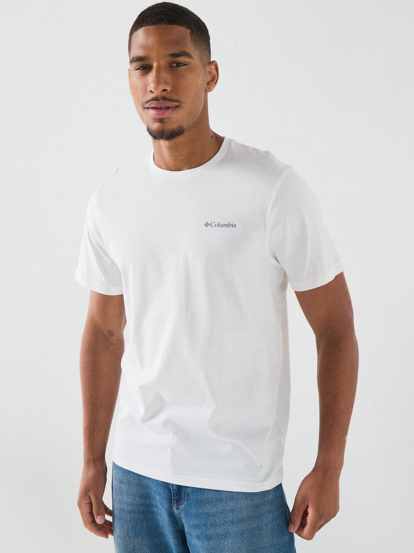 Image 2 of 5 of Columbia Mens Csc Outdoor Back Graphic Tee - White