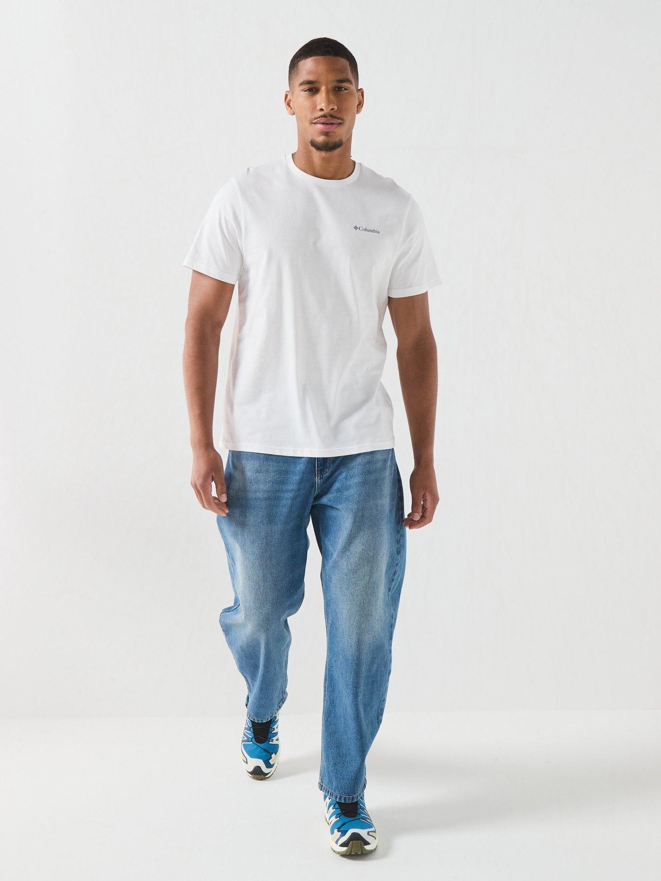 Image 3 of 5 of Columbia Mens Csc Outdoor Back Graphic Tee - White