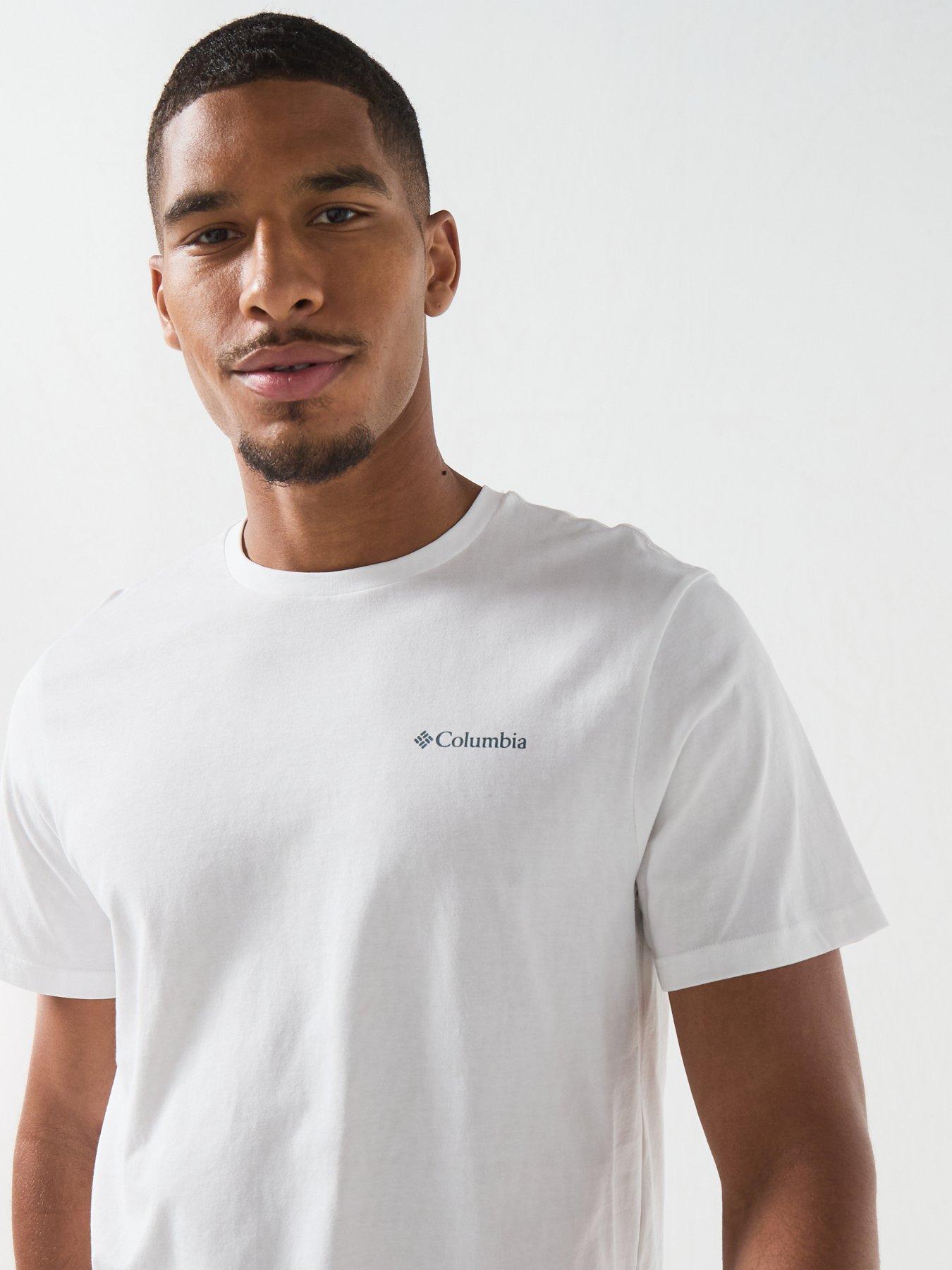 Image 4 of 5 of Columbia Mens Csc Outdoor Back Graphic Tee - White