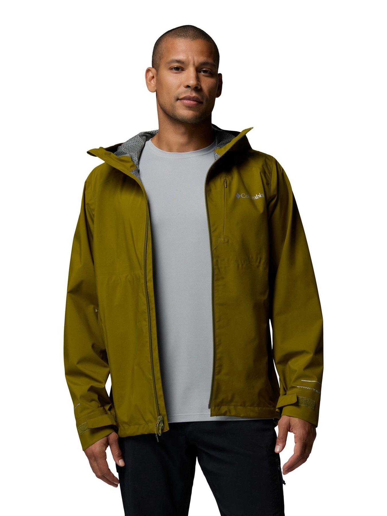 Image 1 of 7 of Columbia Mens Trailborne 25L Waterproof Shell Jacket - Green