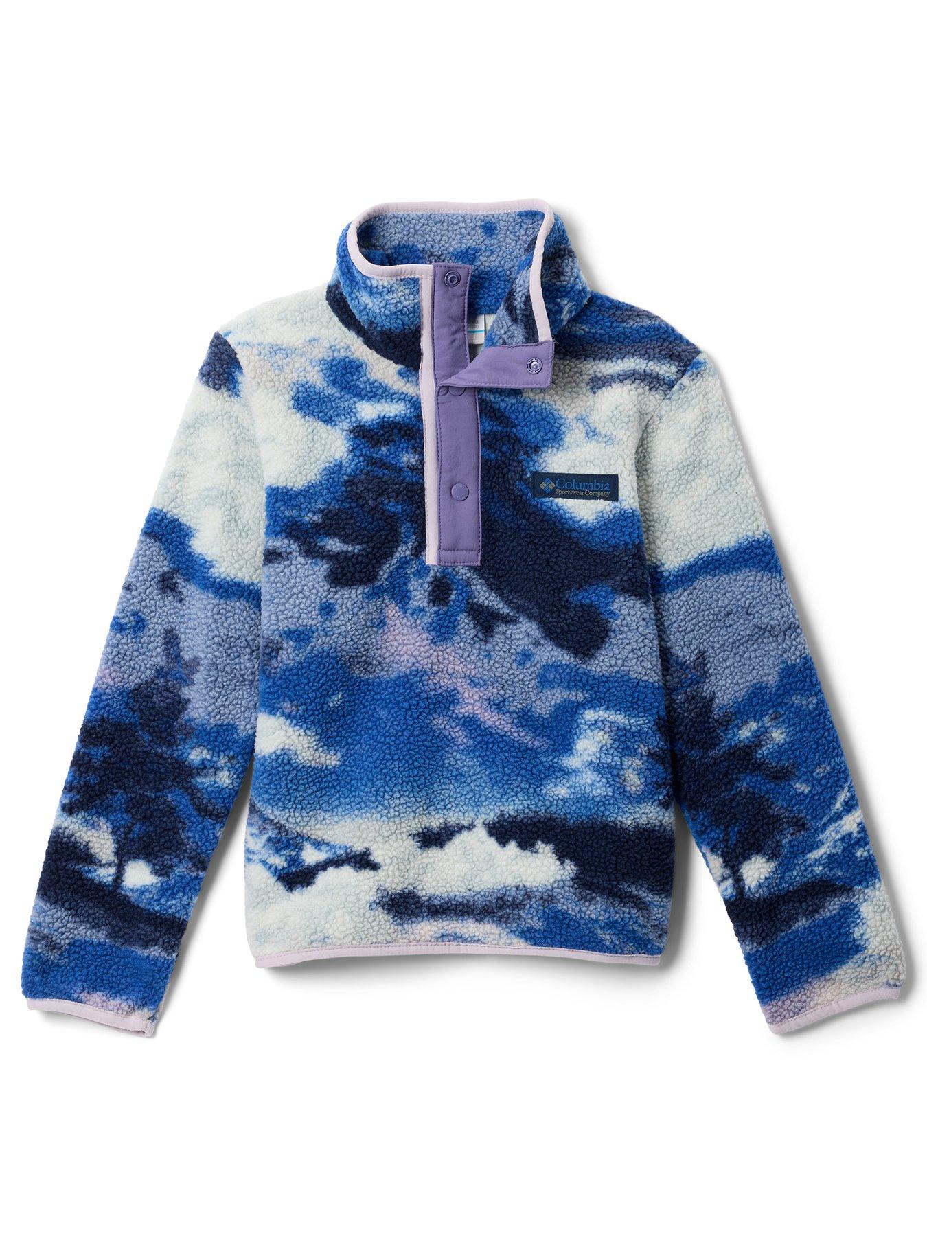 columbia-junior-boys-helvetia-ii-printed-half-snap-fleece-navy