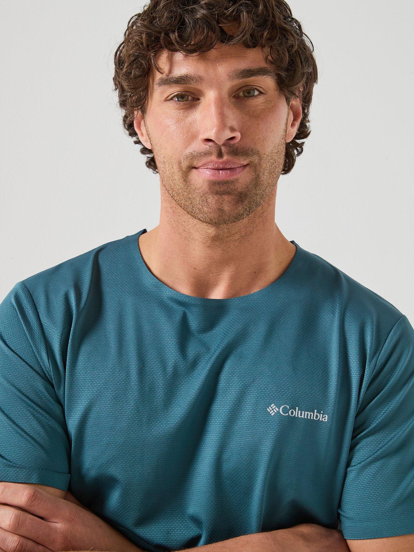 Image 4 of 6 of Columbia Mens Three Pitch T-Shirt - Blue