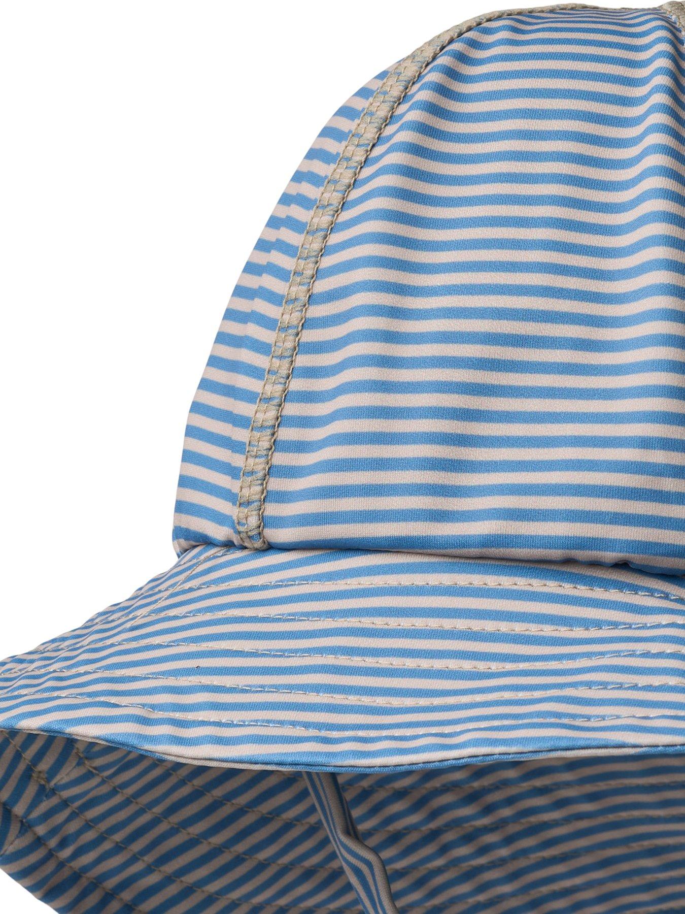 Image 2 of 3 of Wheat Baby Boys Uv Stripe Sunhat - Blue