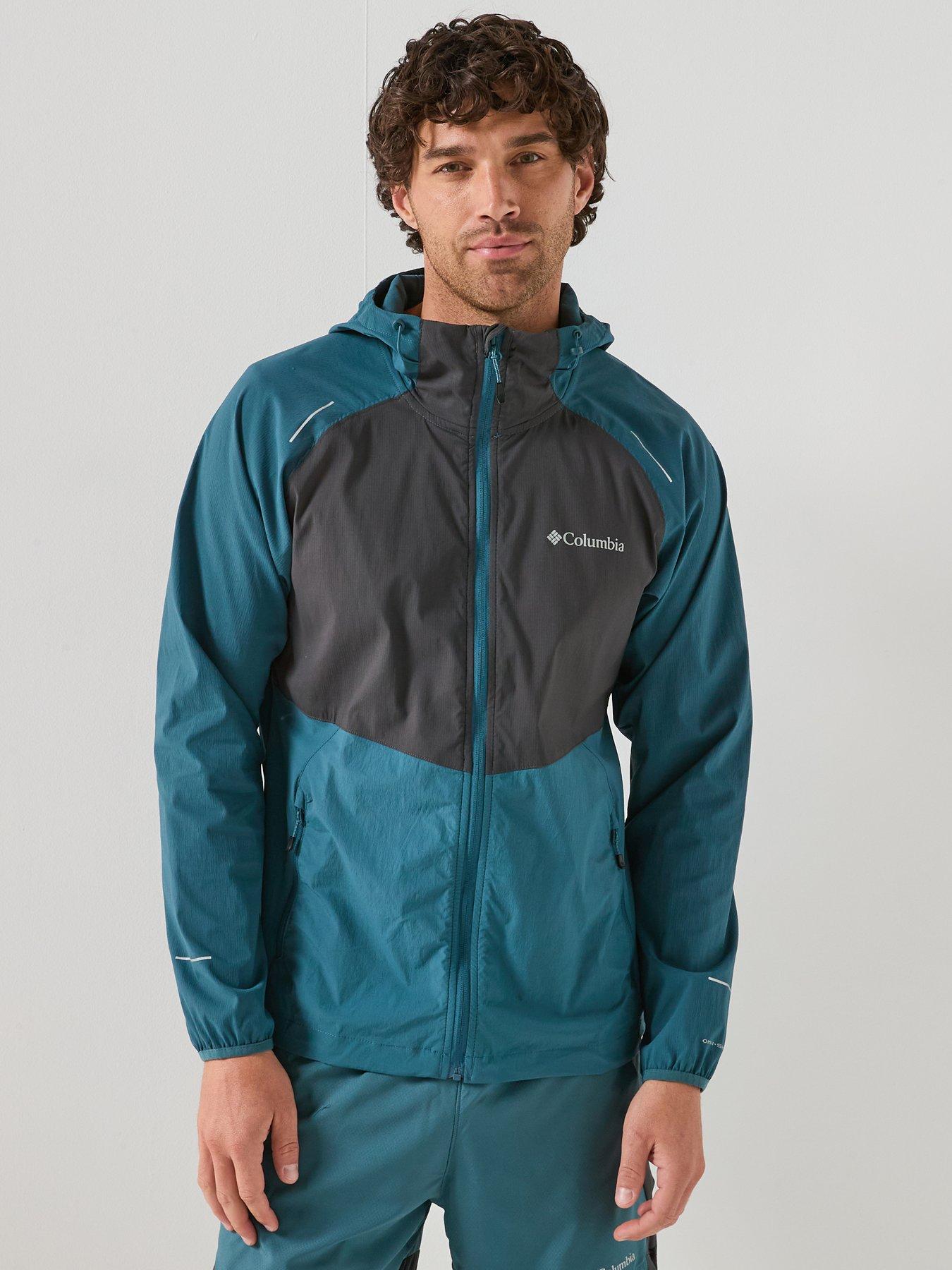 Image 1 of 6 of Columbia Mens Tech Ii Wind Full Zip Jacket - Blue