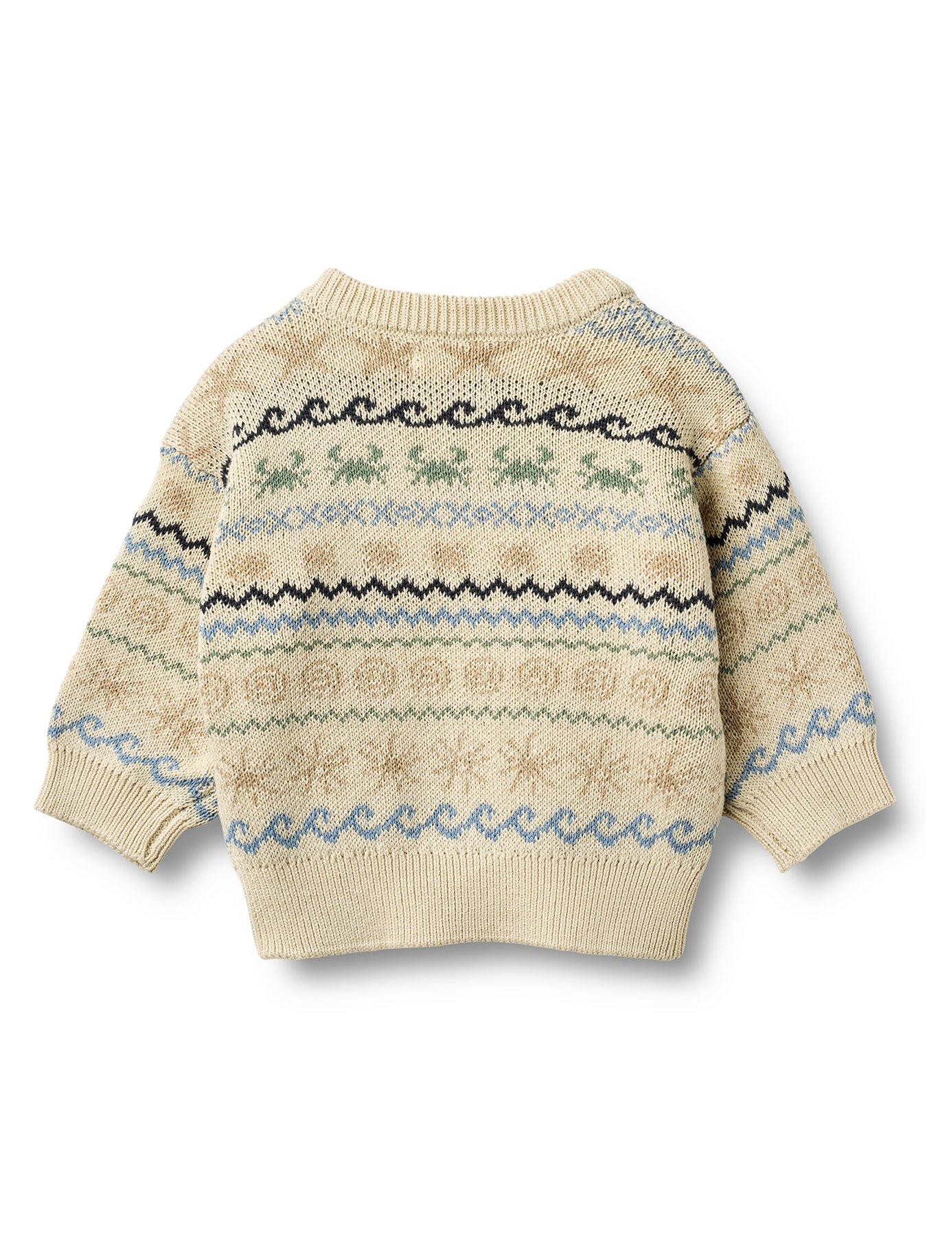 Image 3 of 4 of Wheat Baby Boys Knitted Jumper - Beige