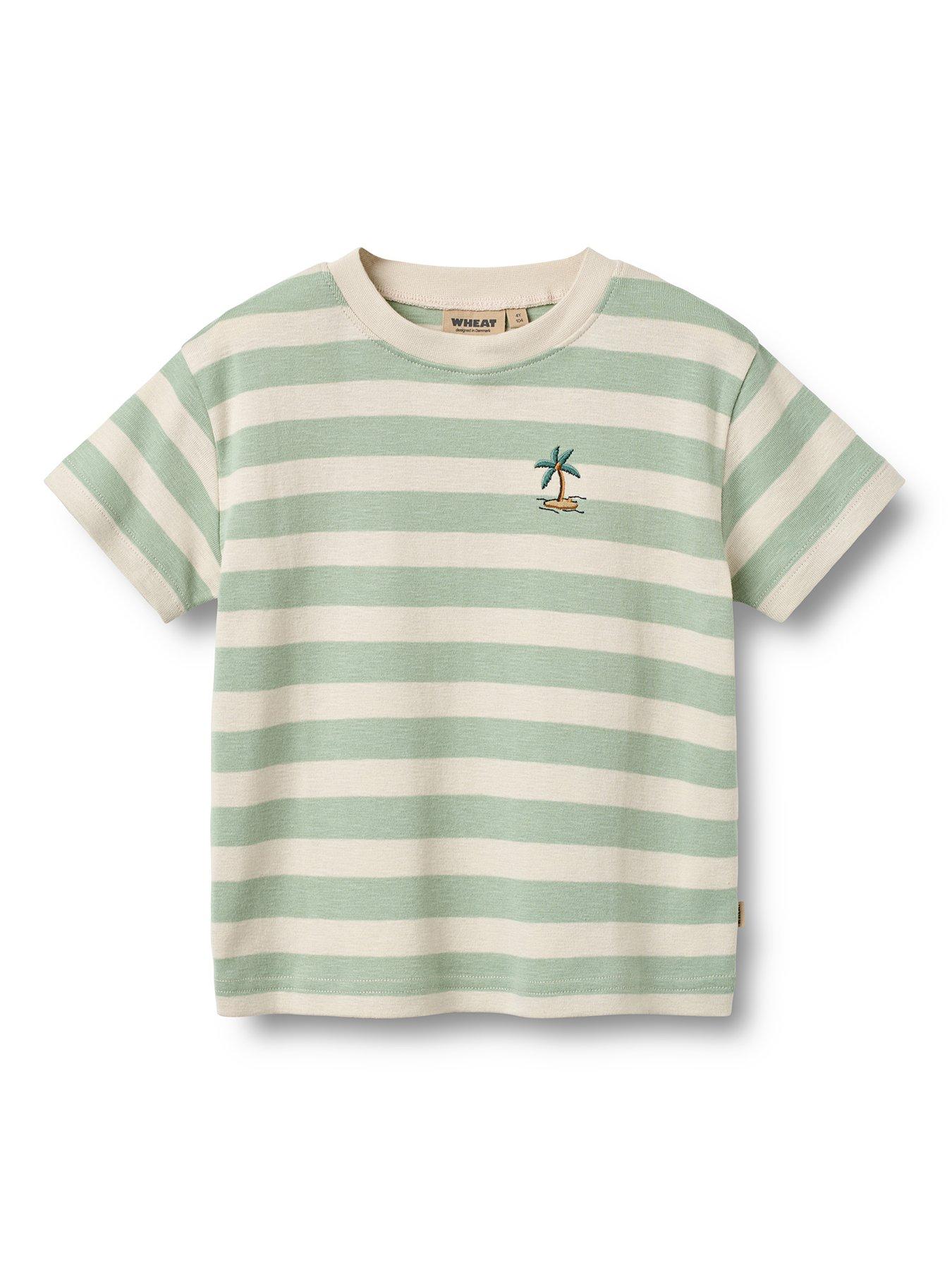 Image 1 of 3 of Wheat Boys Sibling Liam Short Sleeve Tshirt - Green