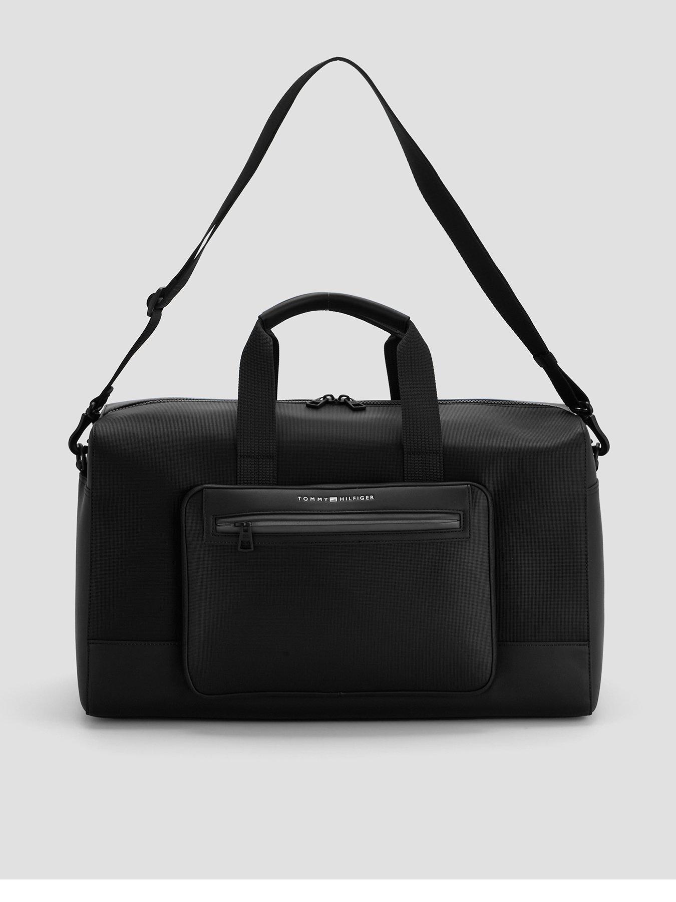 tommy-hilfiger-th-foundation-duffle-bag-blackfront