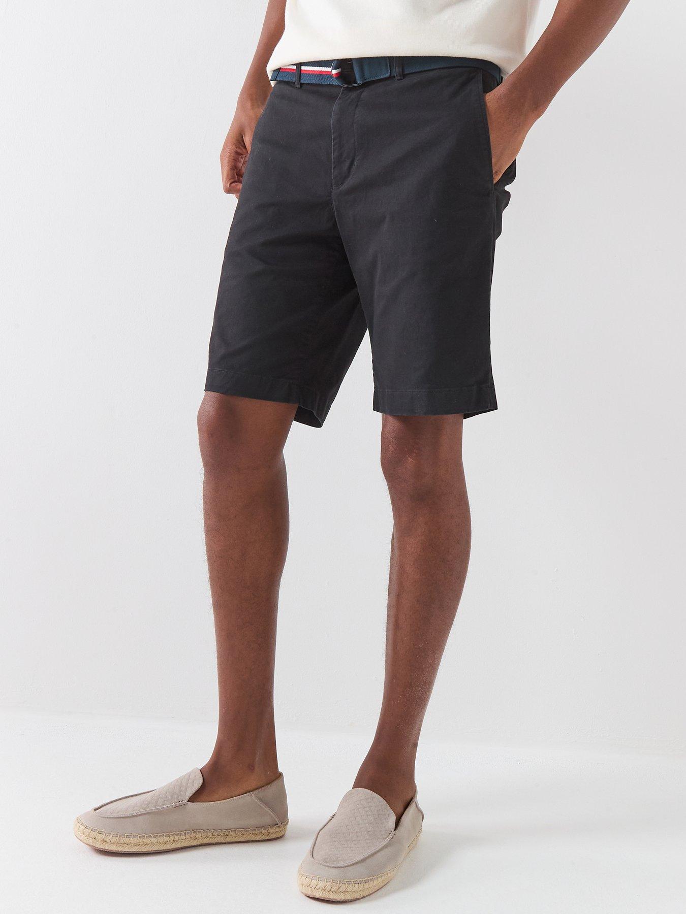 Tommy Hilfiger Tommy Hilfiger Denton Essential Twill Belted Chino Shorts - Black