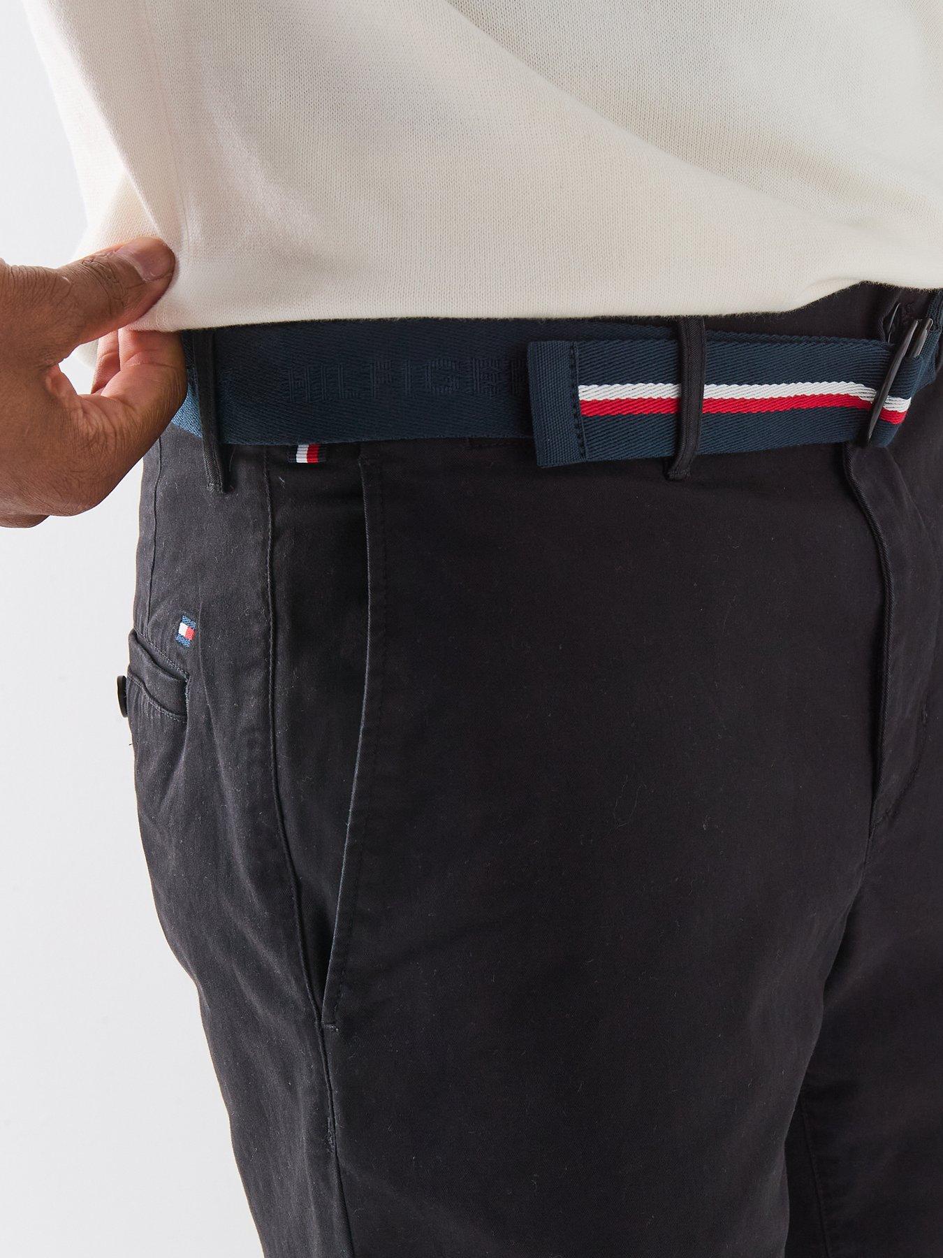 tommy-hilfiger-denton-essential-twill-belted-chino-shorts-blackdetail