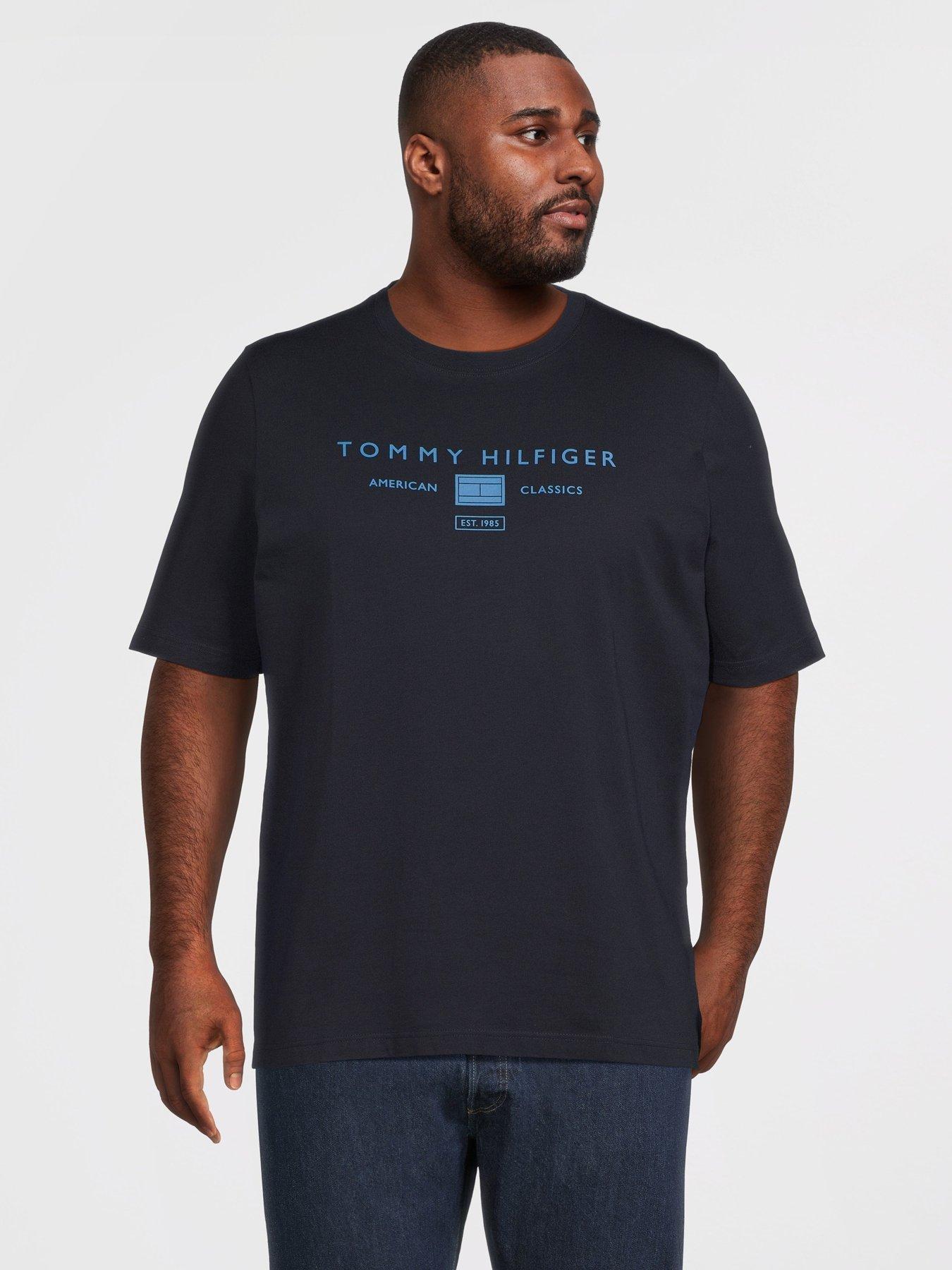 tommy-hilfiger-big-amp-tall-mono-stack-logo-t-shirt-navyfront
