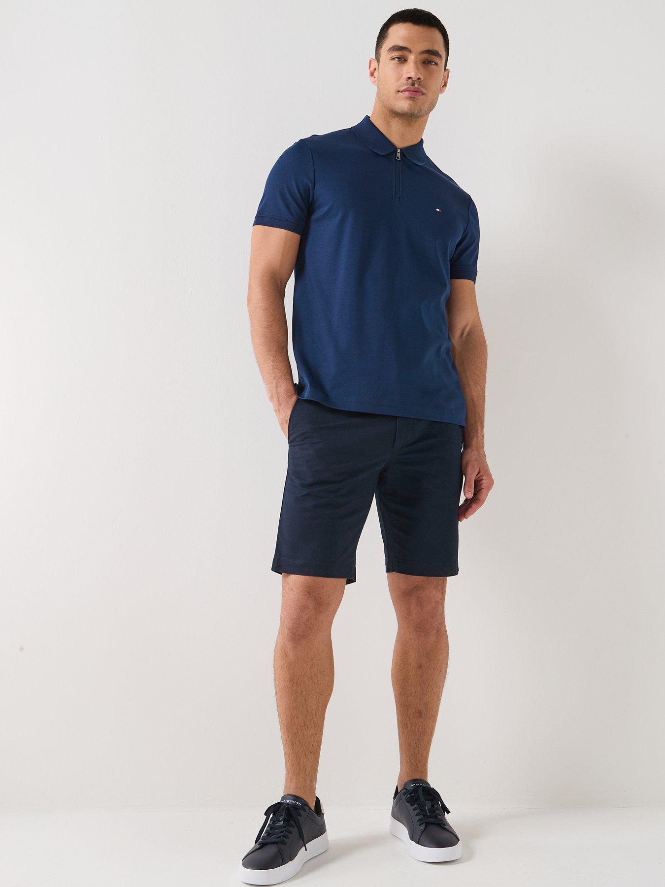 tommy-hilfiger-interlock-zip-neck-regular-fit-polo-shirt-navyback