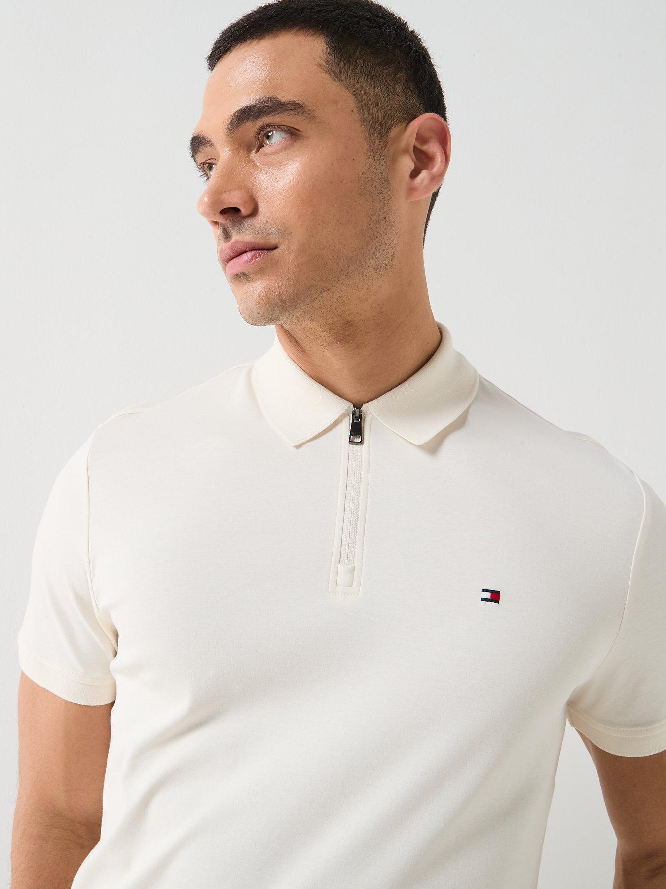 tommy-hilfiger-interlock-zip-neck-polo-shirt-off-whitedetail
