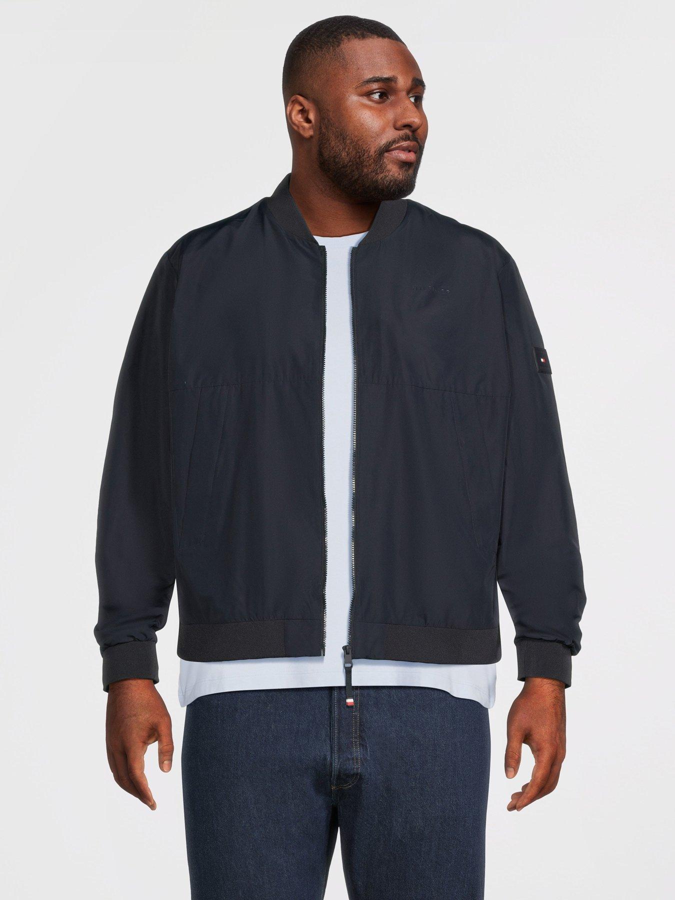 tommy-hilfiger-big-amp-tall-branded-bomber-navyfront
