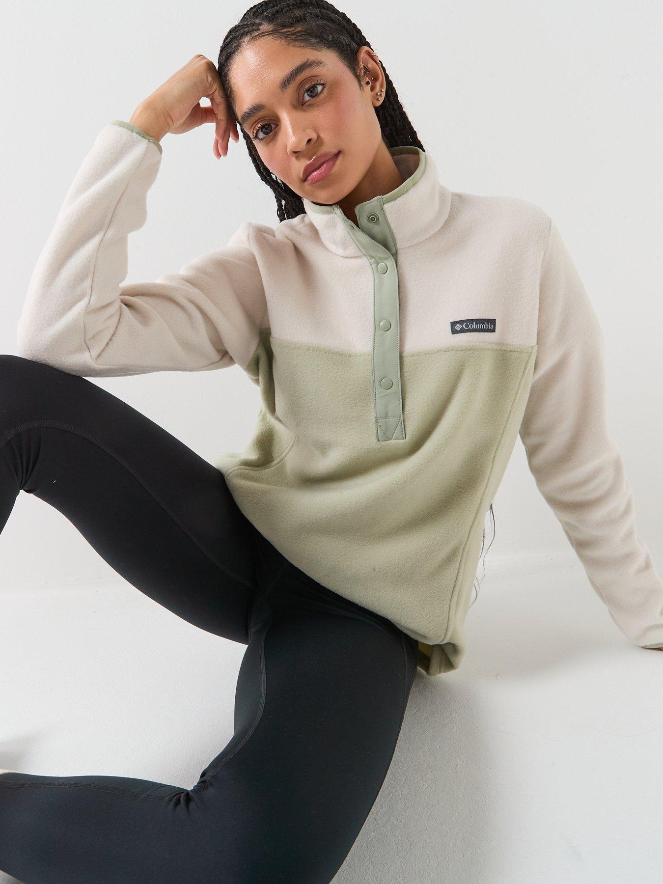 columbia-womens-benton-springs-12-snap-pull-over-greendetail