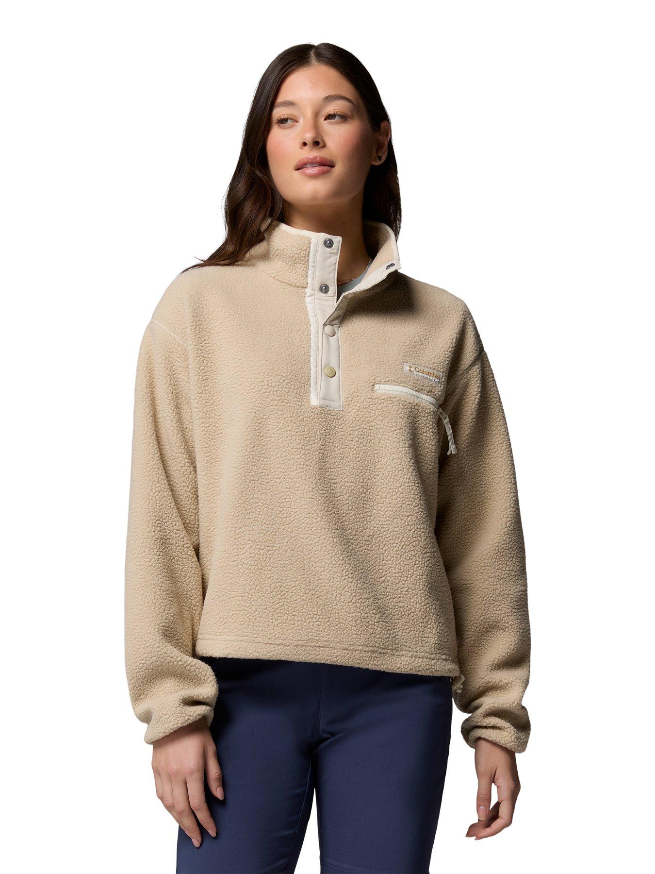 Columbia Womens Helvetia II Cropped Half Snap Fleece - Beige